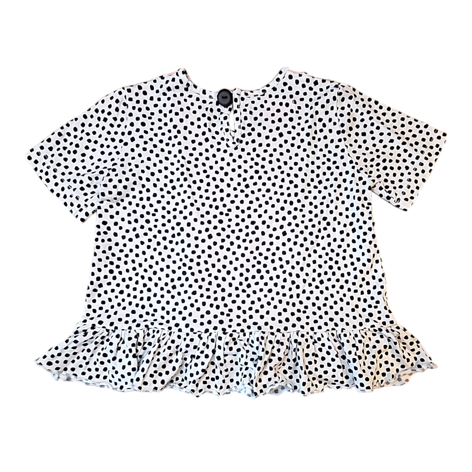 T-shirt pois & strik - 3/4Y