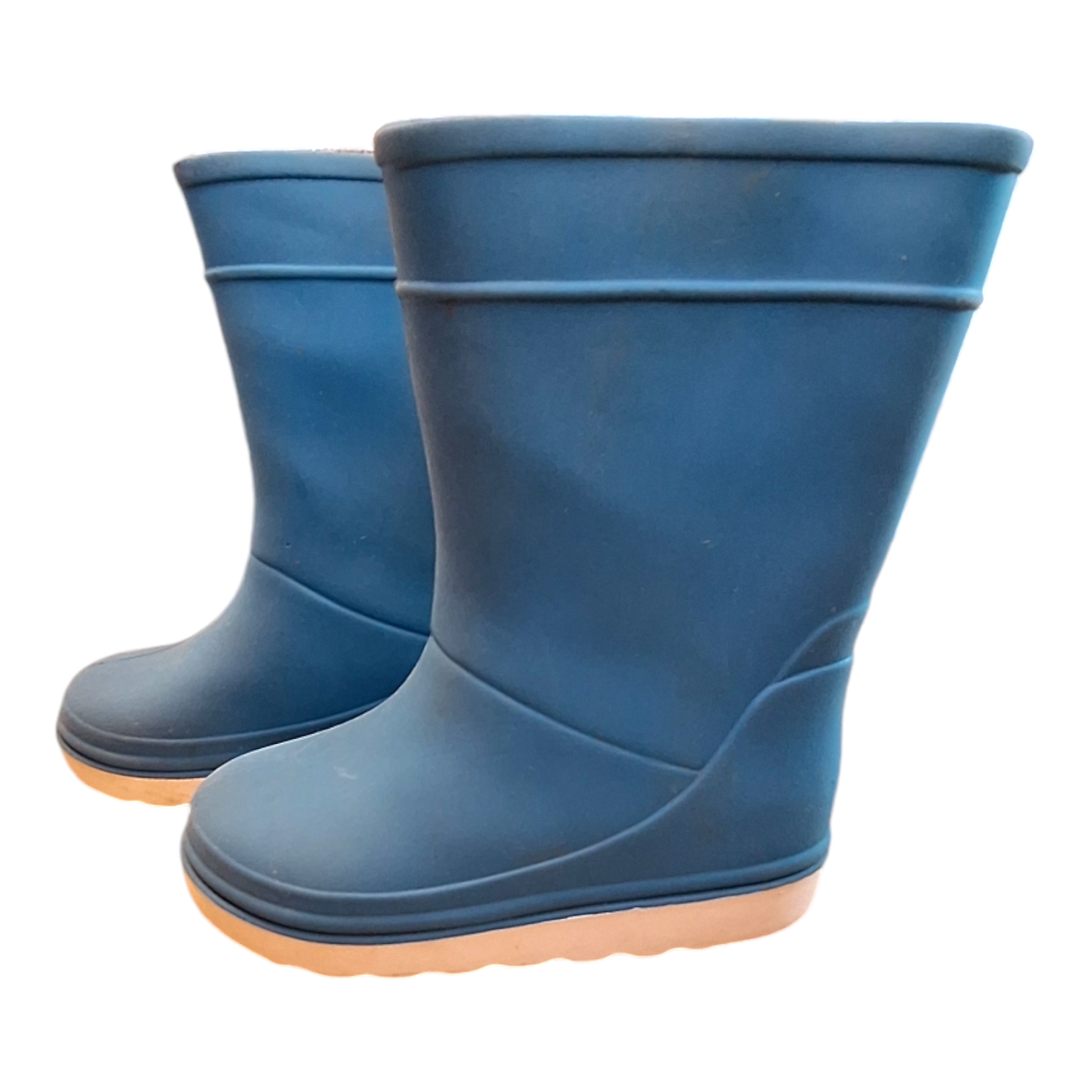 Rubberen regenlaarzen witte zool - 22/23