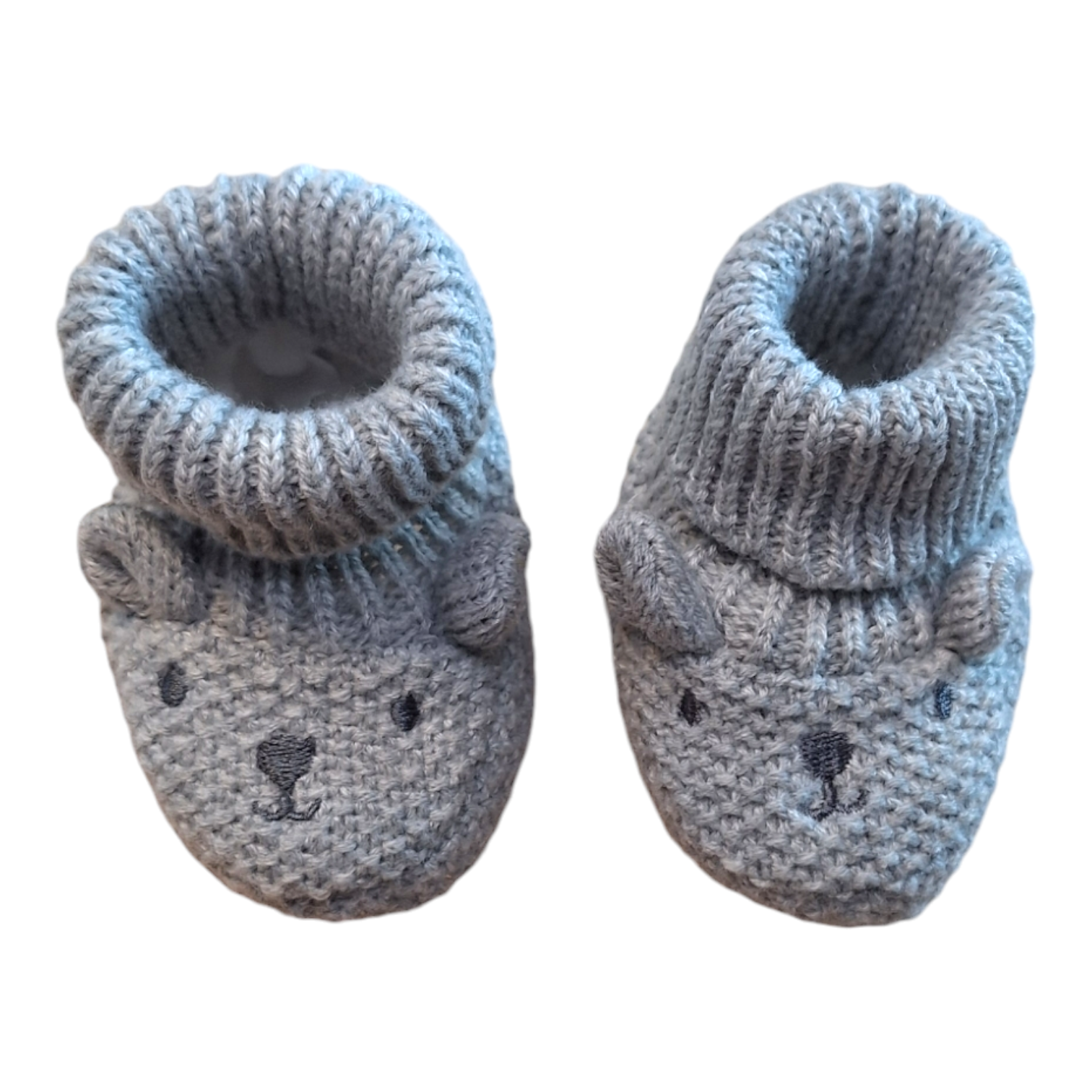 Bear newborn knit sleepers - 17/18