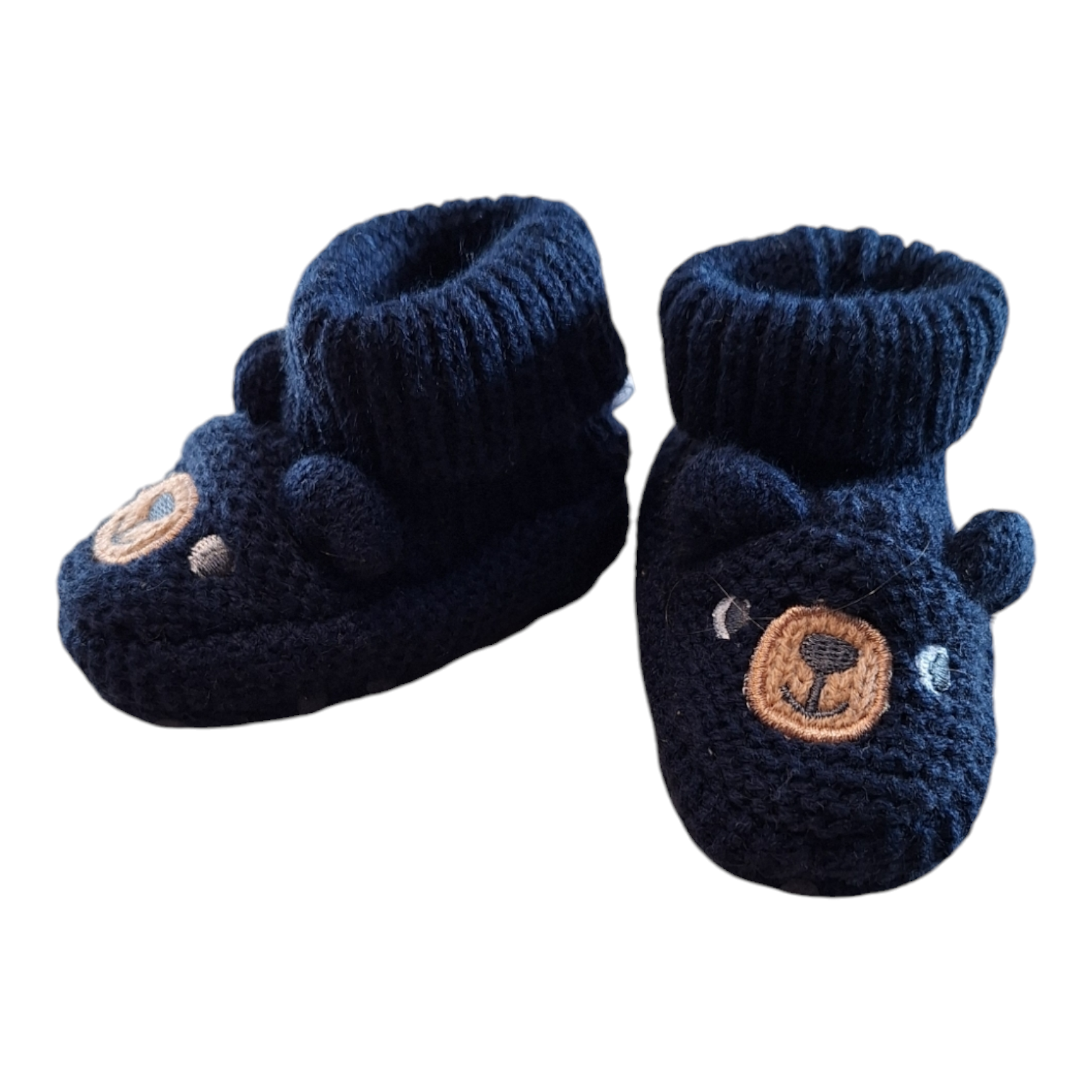 Bear newborn knit sleepers - 14/15
