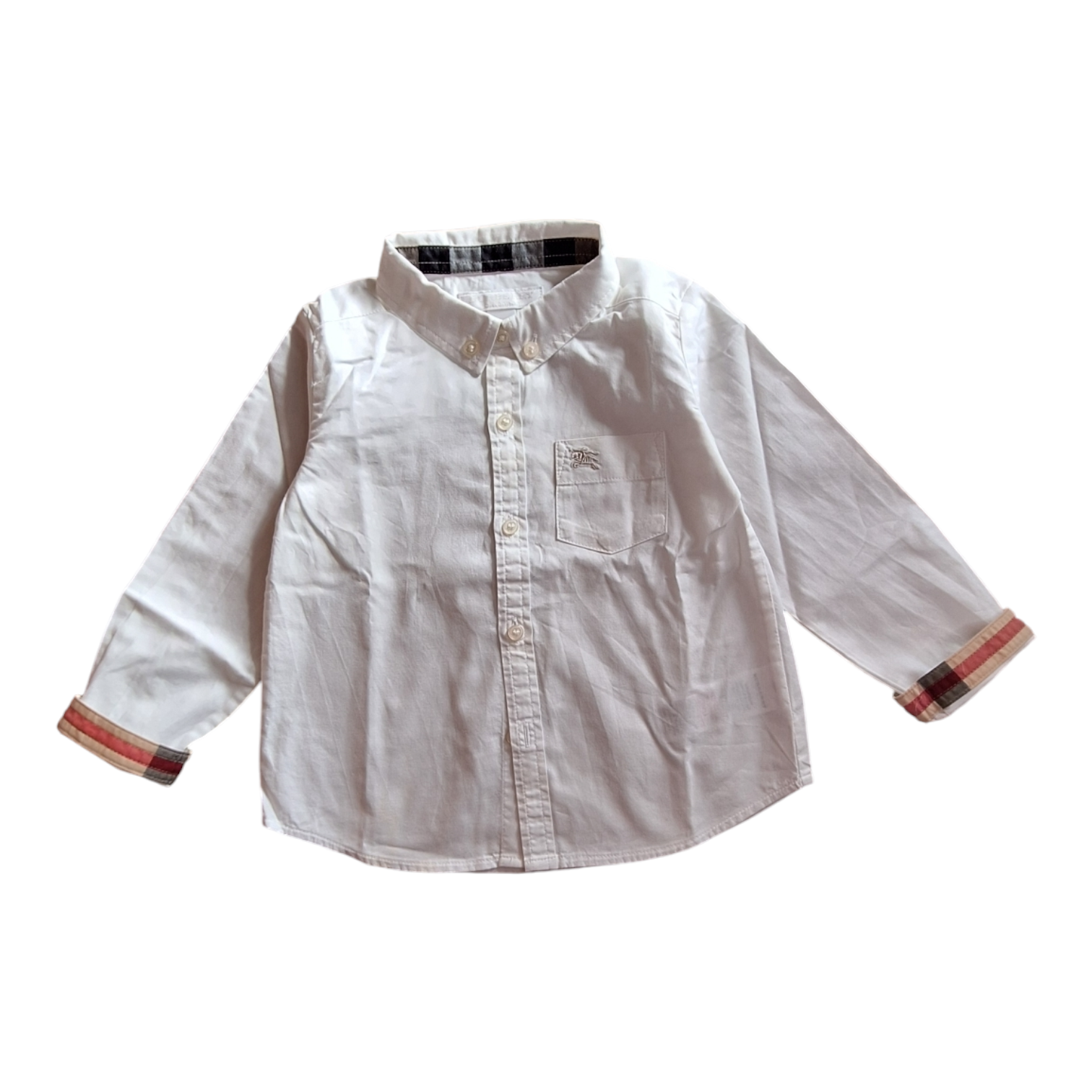 Elegant overhemd met knopen en ruitdetails - 18M