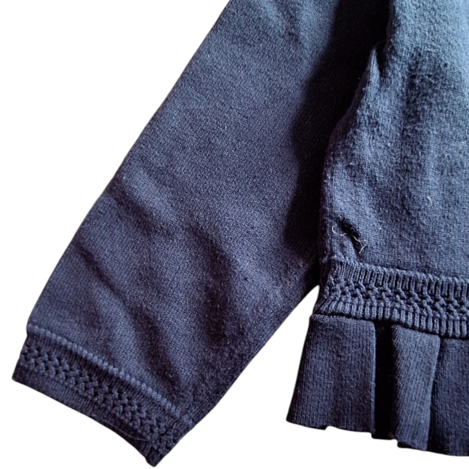 Gebreid vest met ruches - 96CM