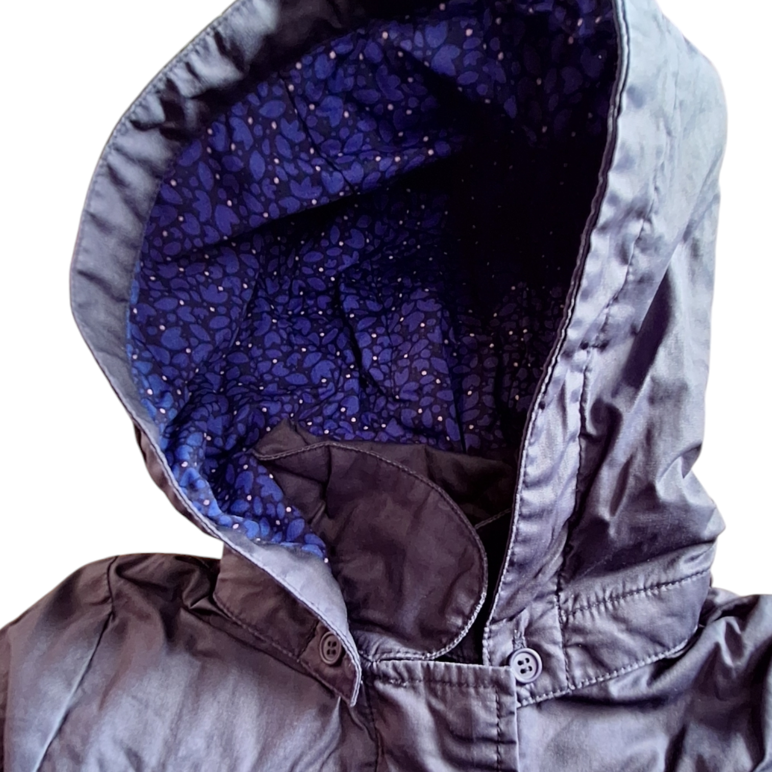 Rain coat with hood and butterflies - 71CM