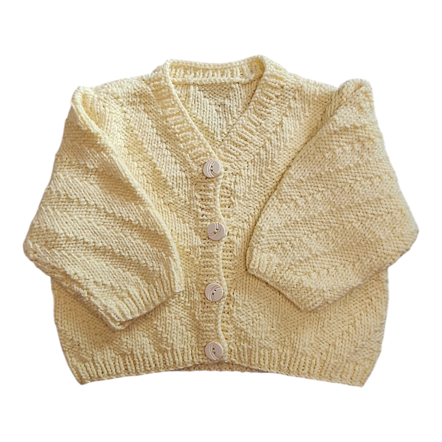 Handgemaakt gebreid vest - 1/3M