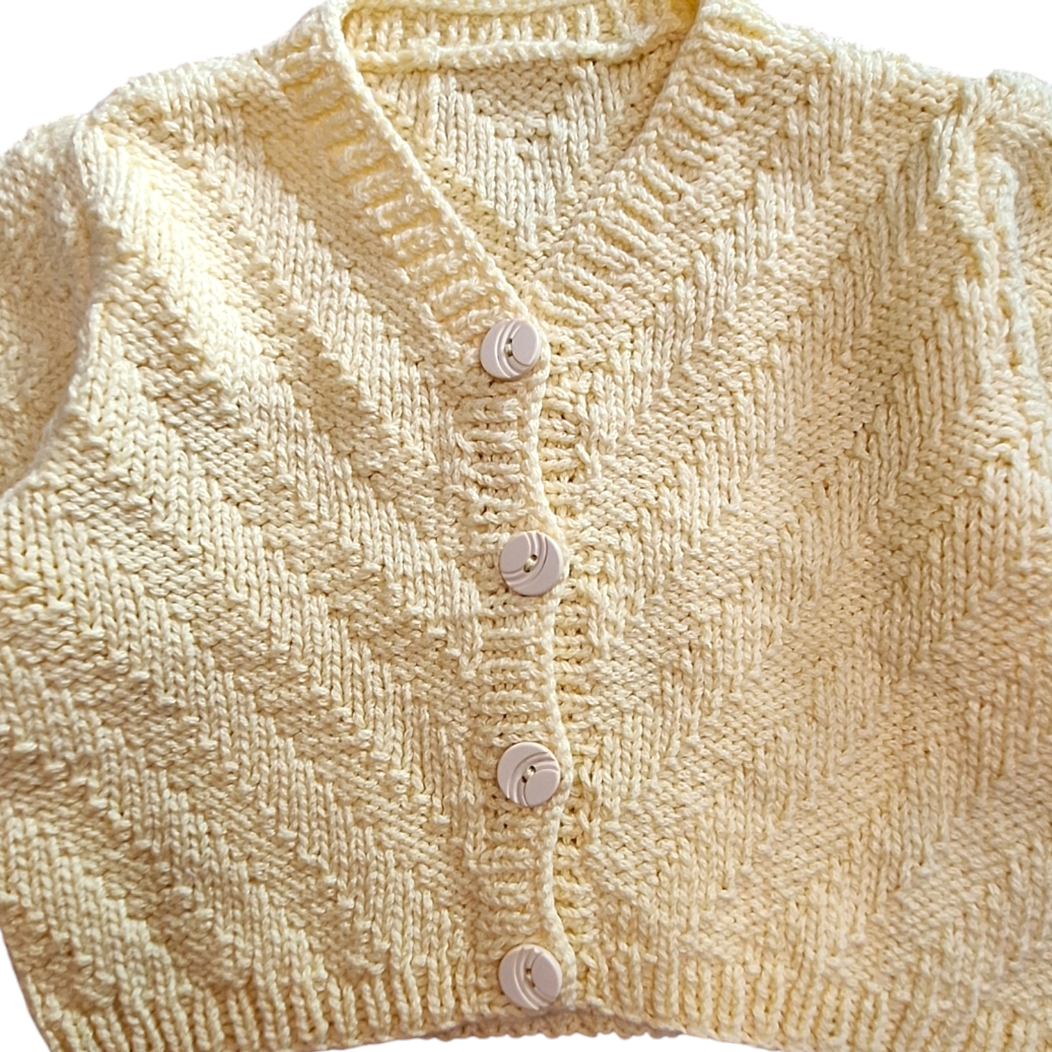 Handgemaakt gebreid vest - 1/3M