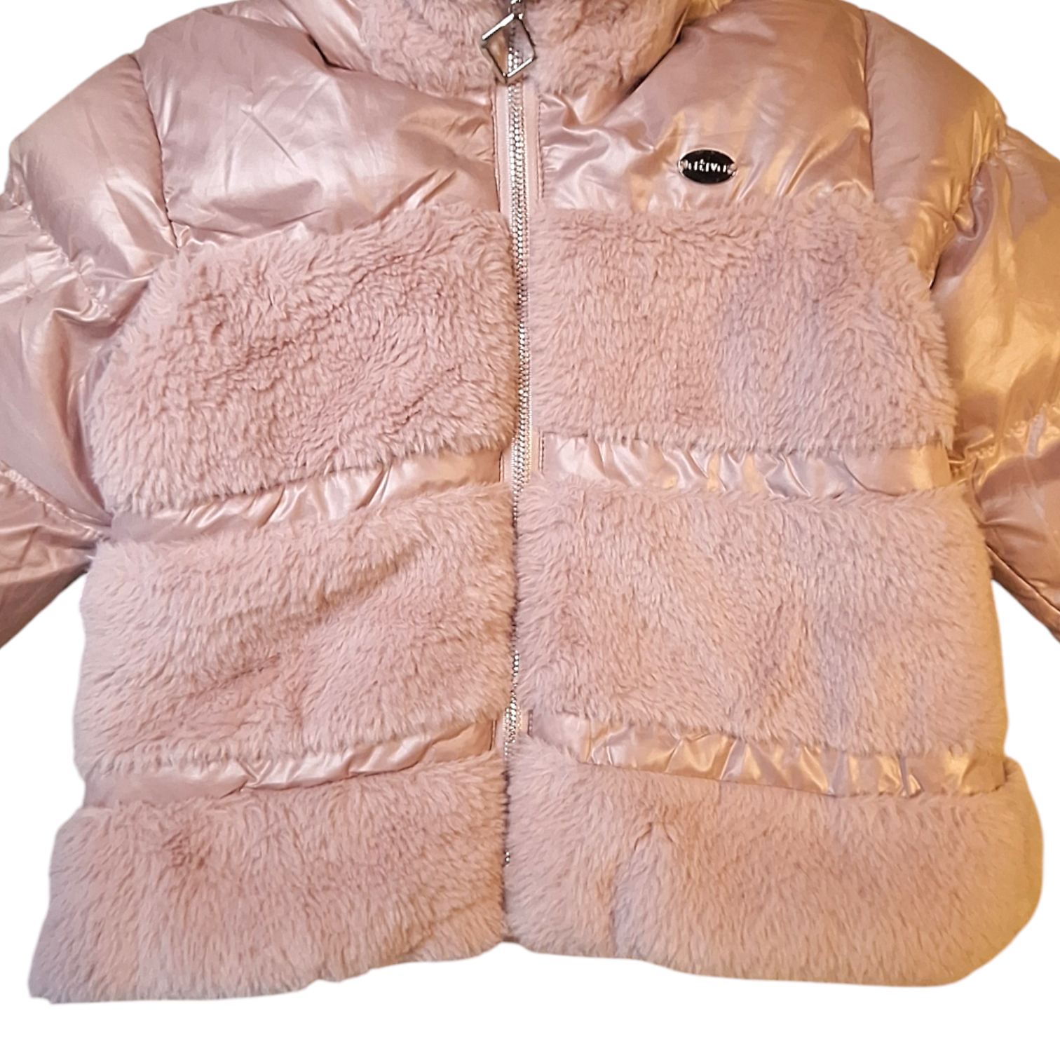Puffed jacket with fur details - 92CM