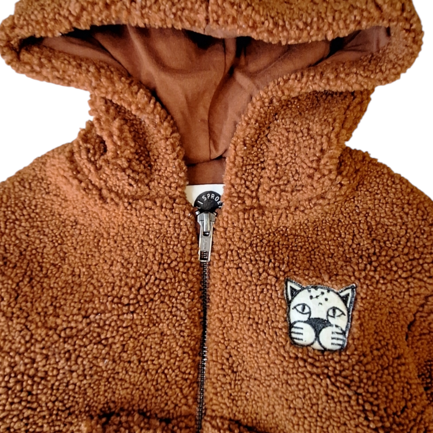 Sproet & Sprout Sherpa Bomber Jacket (18/24M) - Tiger - Preloved