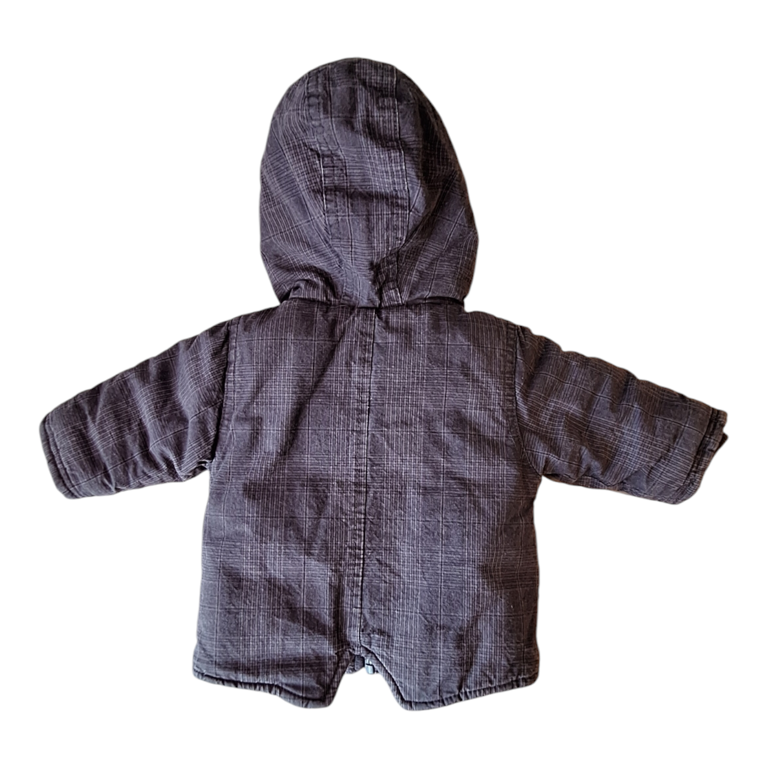 Hooded puffer jacket checked - 3M