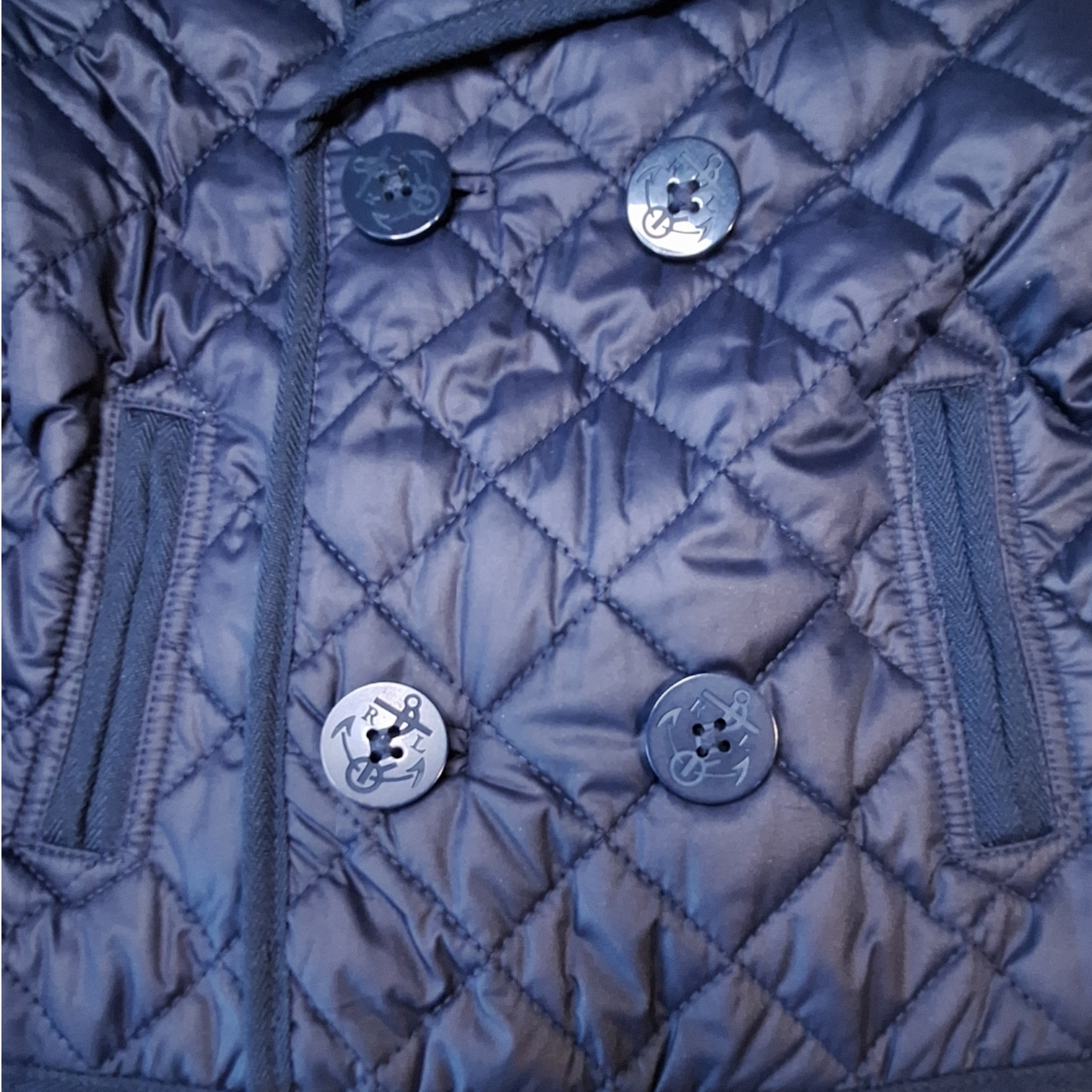 Quilted blazer jacket double breasted - 18M