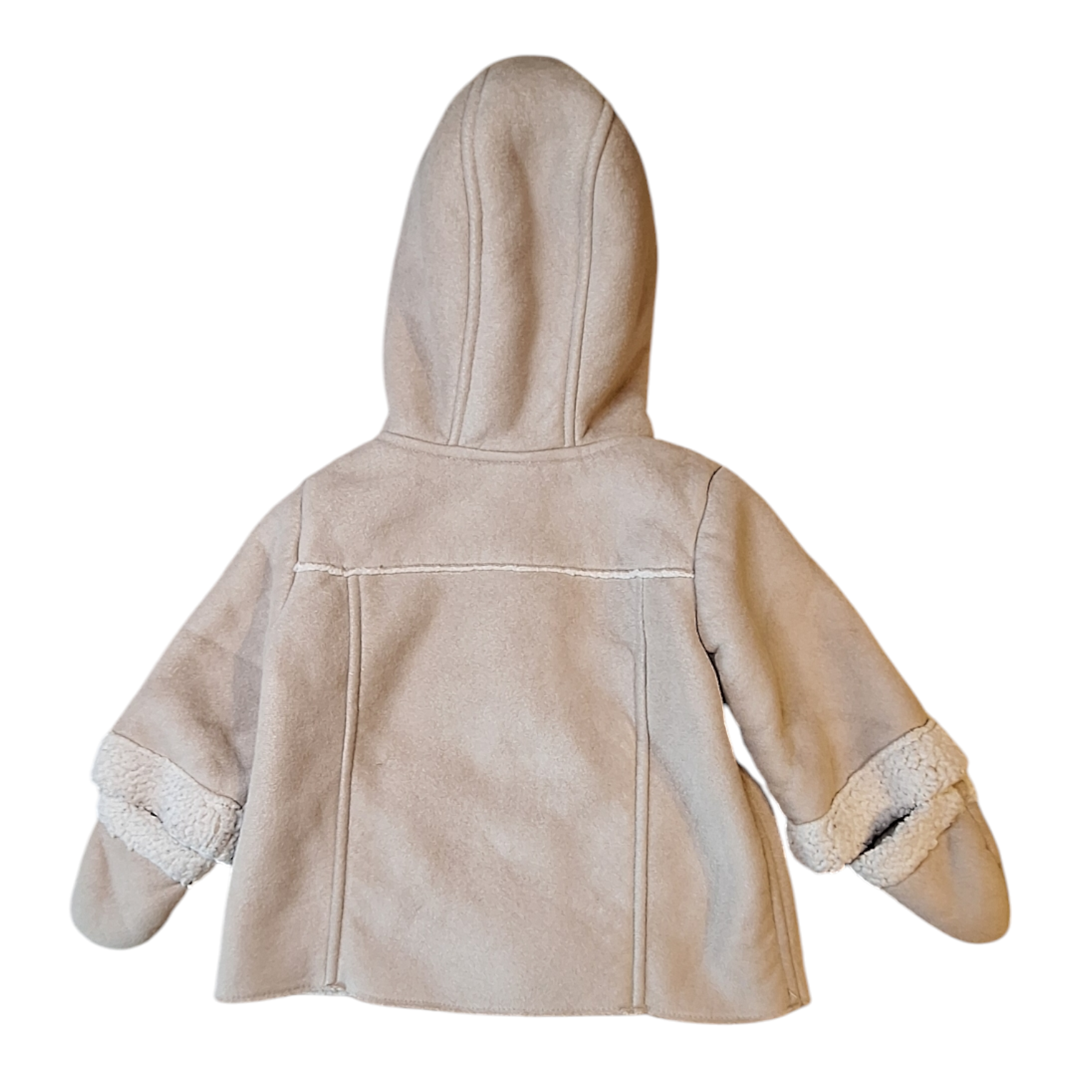 Shearling coat with mittens - 67CM
