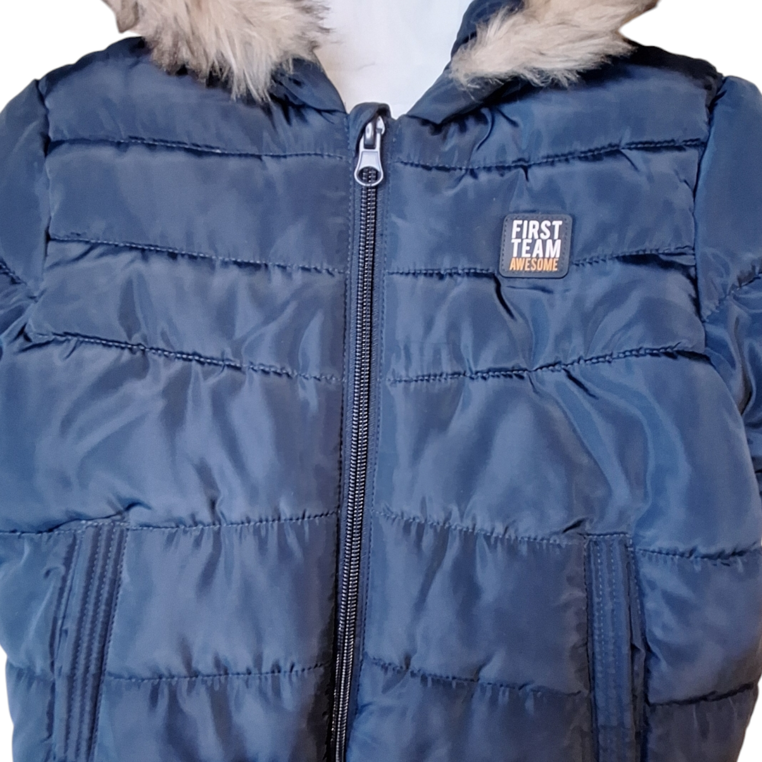 Pufferjack met bontcapuchon - 24M