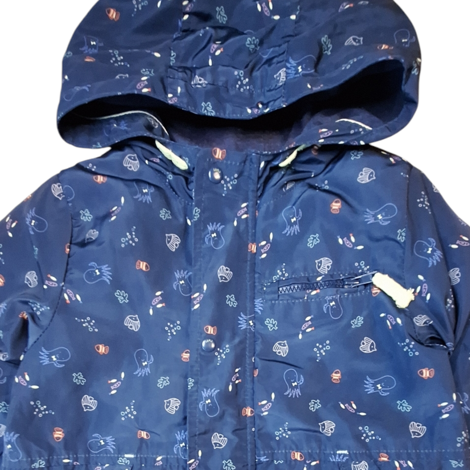 Rain jacket with removable warm lining vest - 80CM