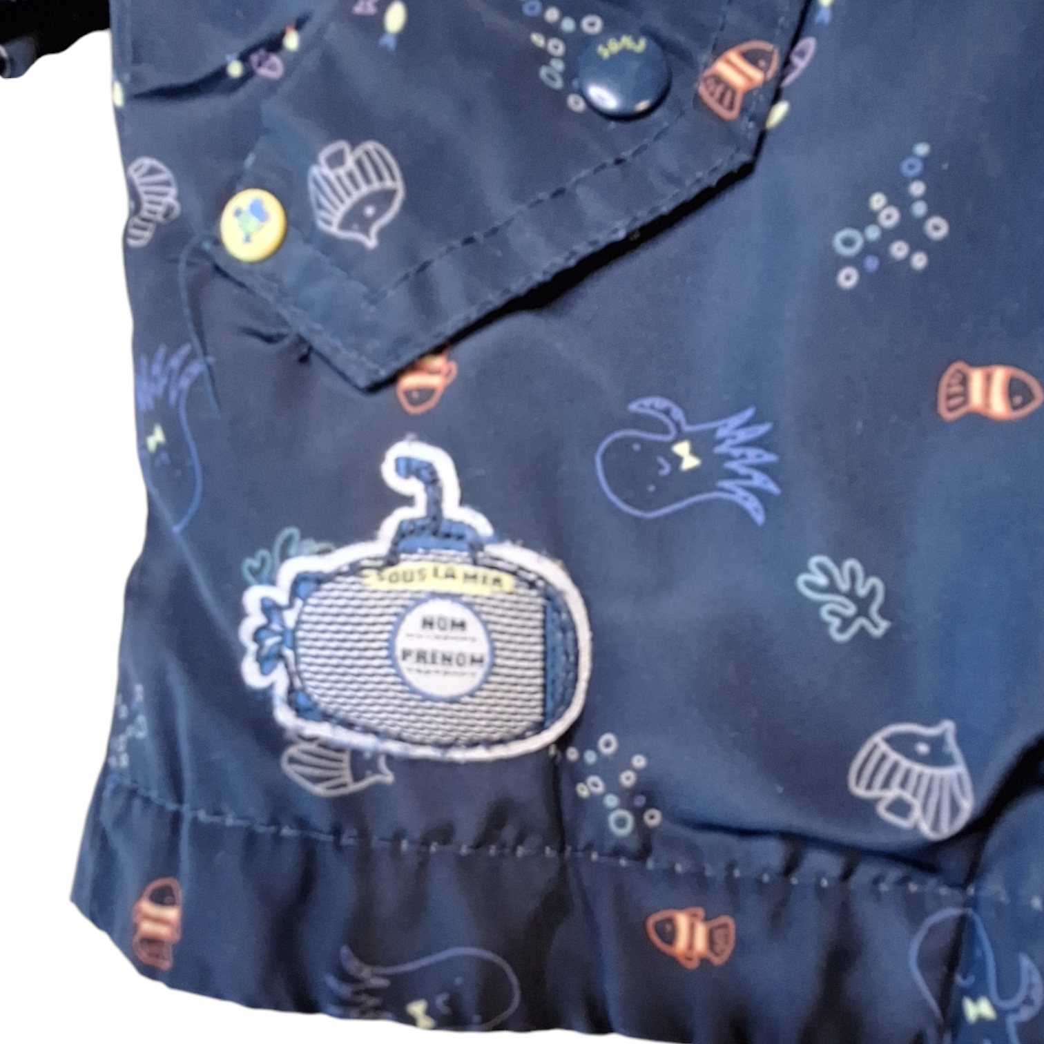 Rain jacket with removable warm lining vest - 80CM