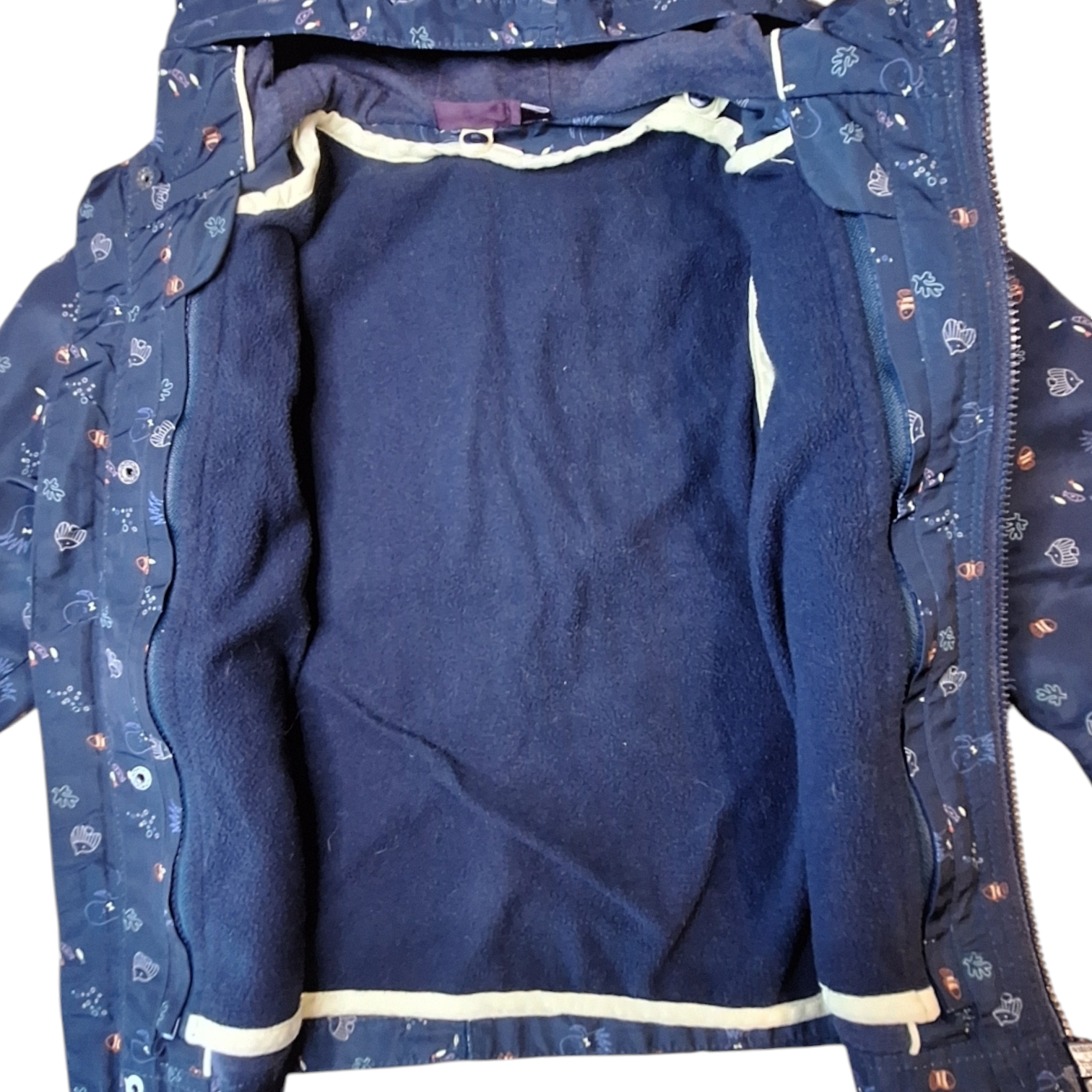 Rain jacket with removable warm lining vest - 80CM