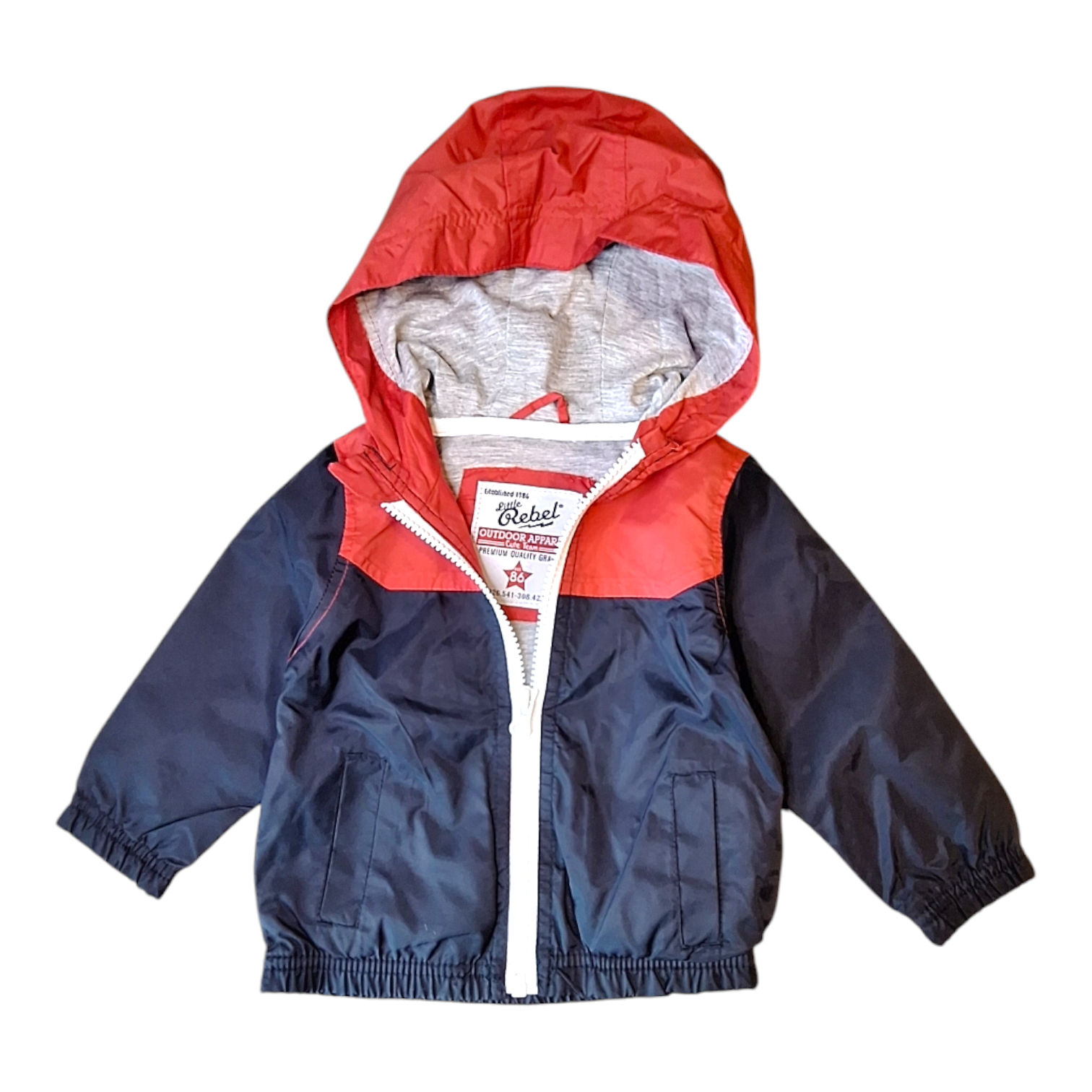 Windjack rood en blauw - 9/11M