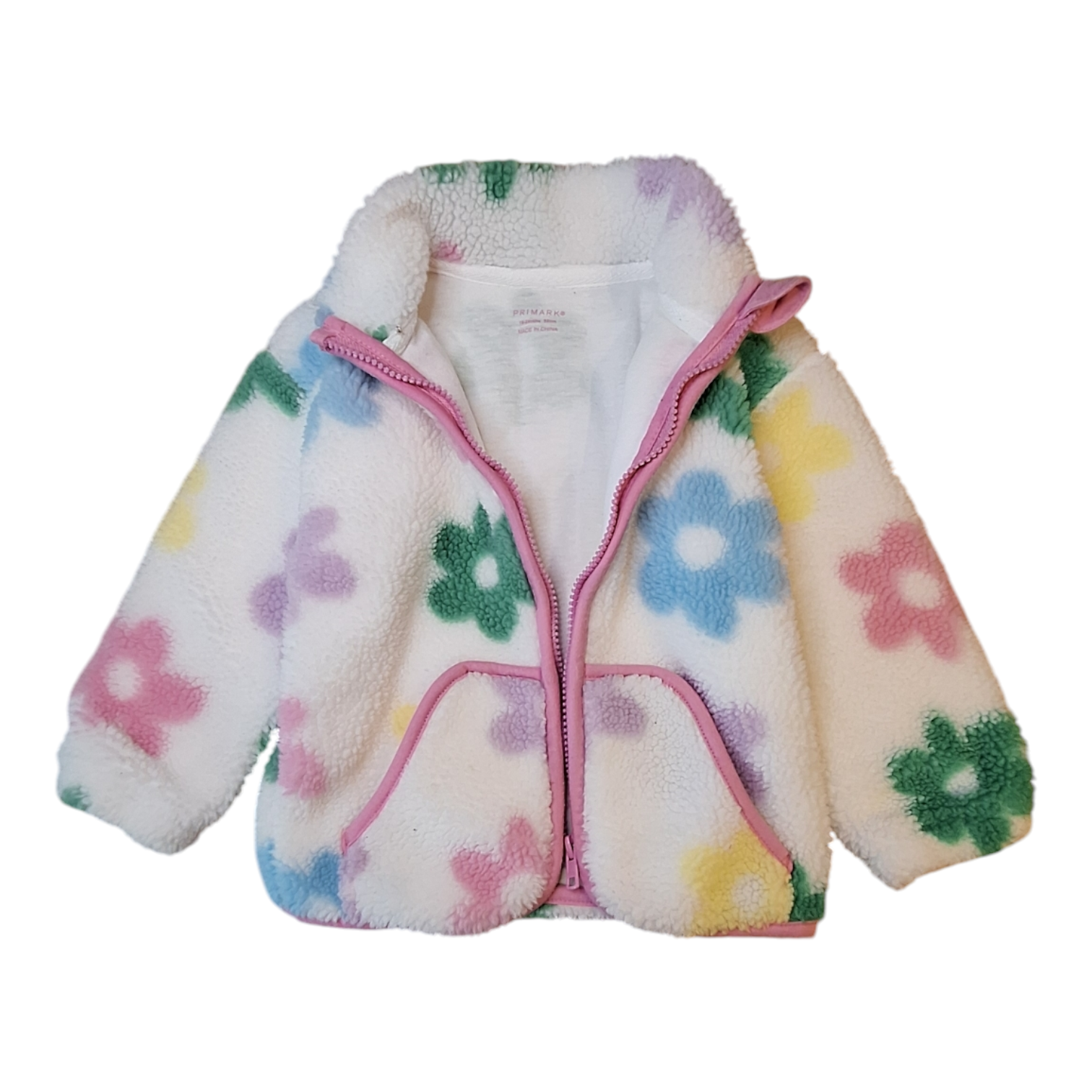 Teddy bomber met bloemen - 18/24M