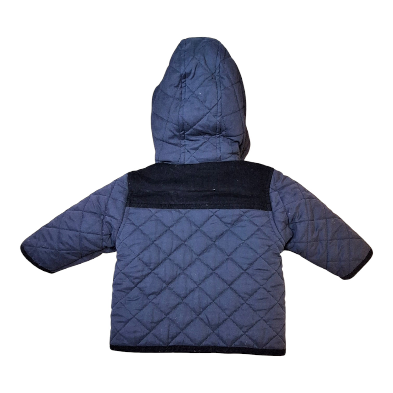 Gewatteerde jas met corduroy details - 63/69CM