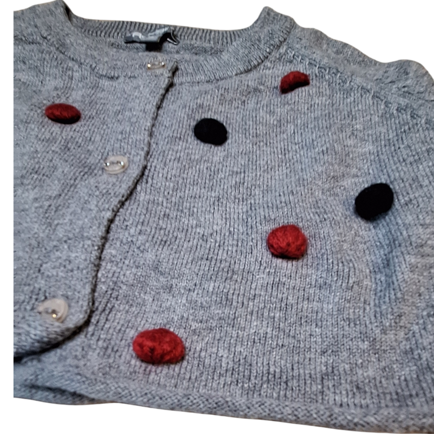 Artigli Cropped Cardigan (3Y) - Cashmere Blend - Preloved
