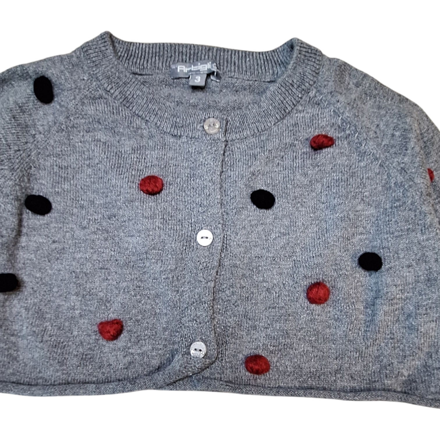 Artigli Cropped Cardigan (3Y) - Cashmere Blend - Preloved