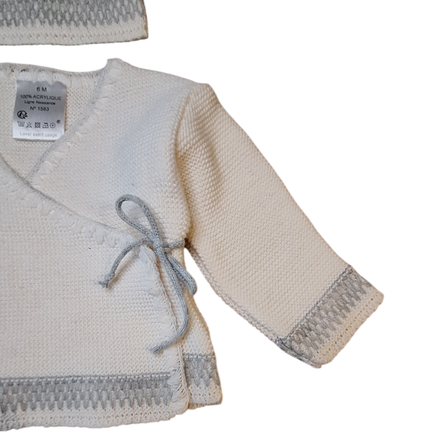 Gebreid vest & muts - 6M