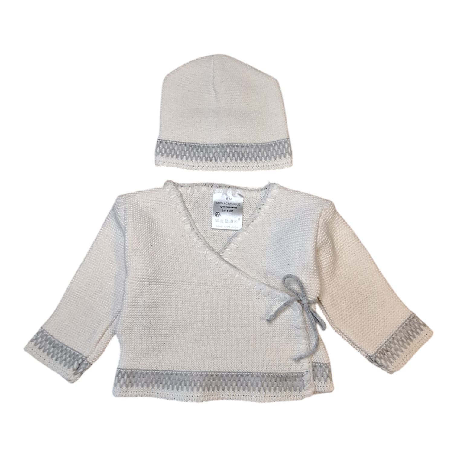 Gebreid vest & muts - 6M