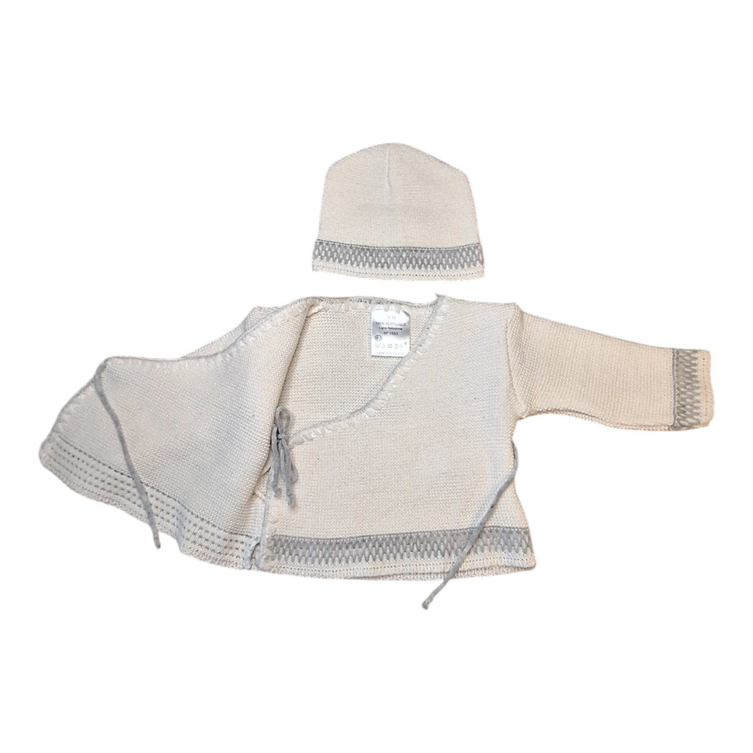 Gebreid vest & muts - 6M