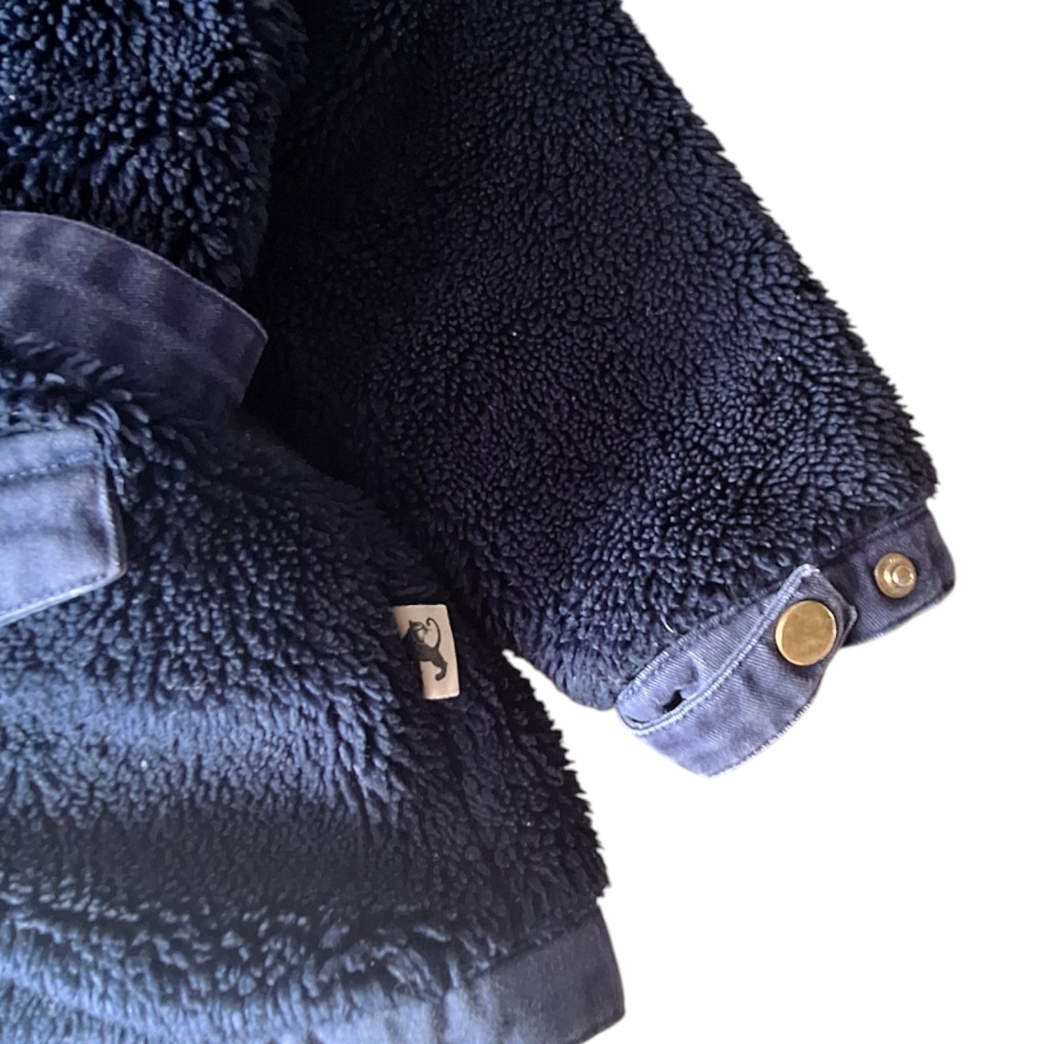 Mini Rodini Navy Blue Teddy Jacket, Size 6-7 Years