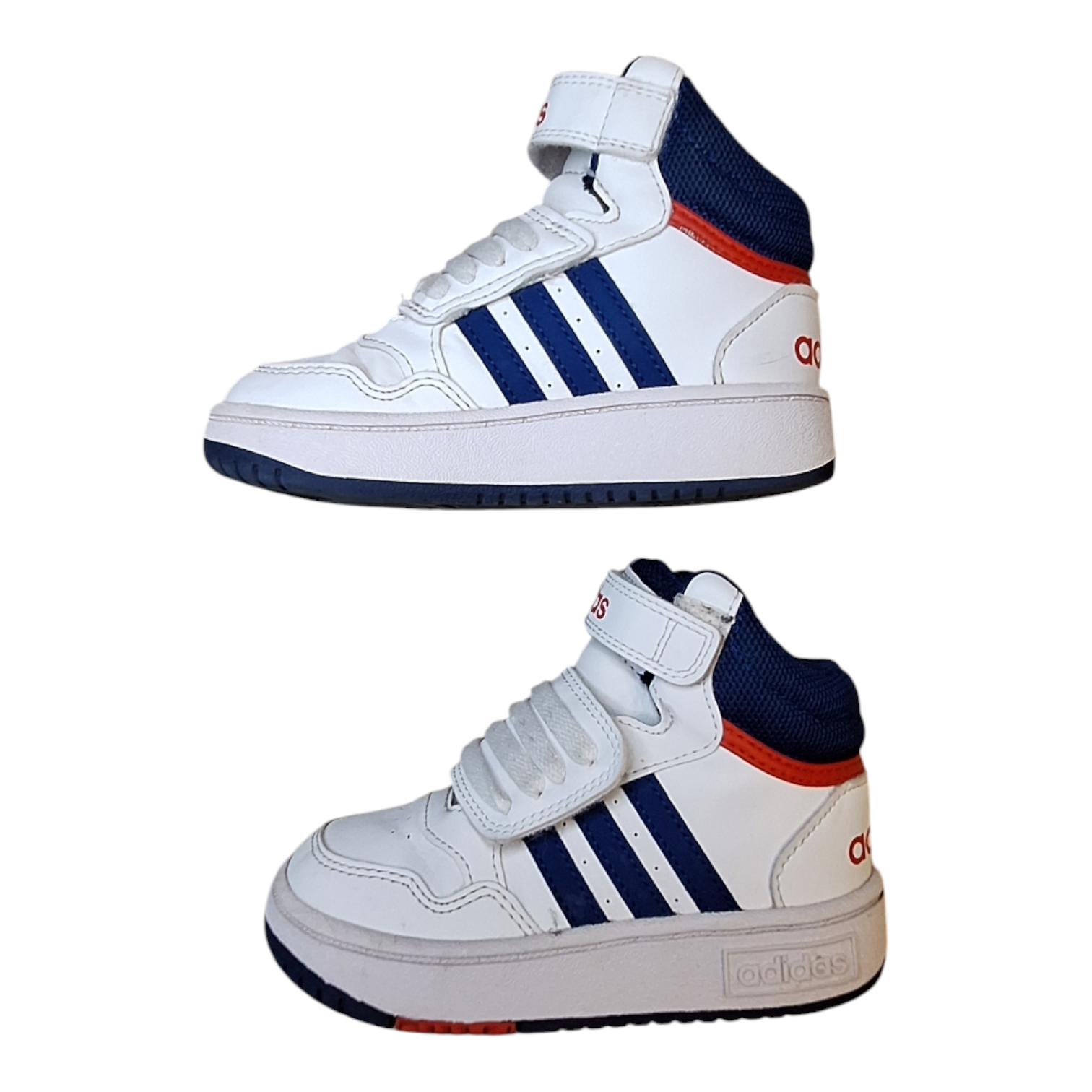 Adidas Hoops Mid 2.0 (maat 25) - Sluiting met bandjes - Tweedehands