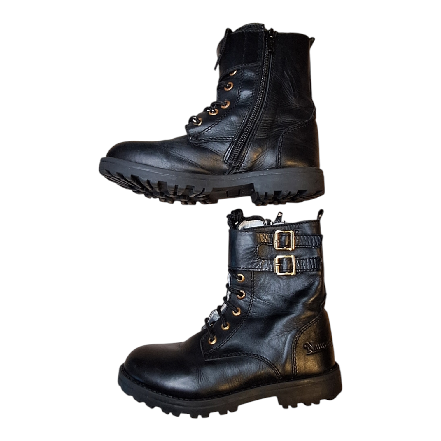 Leather biker boots - 30