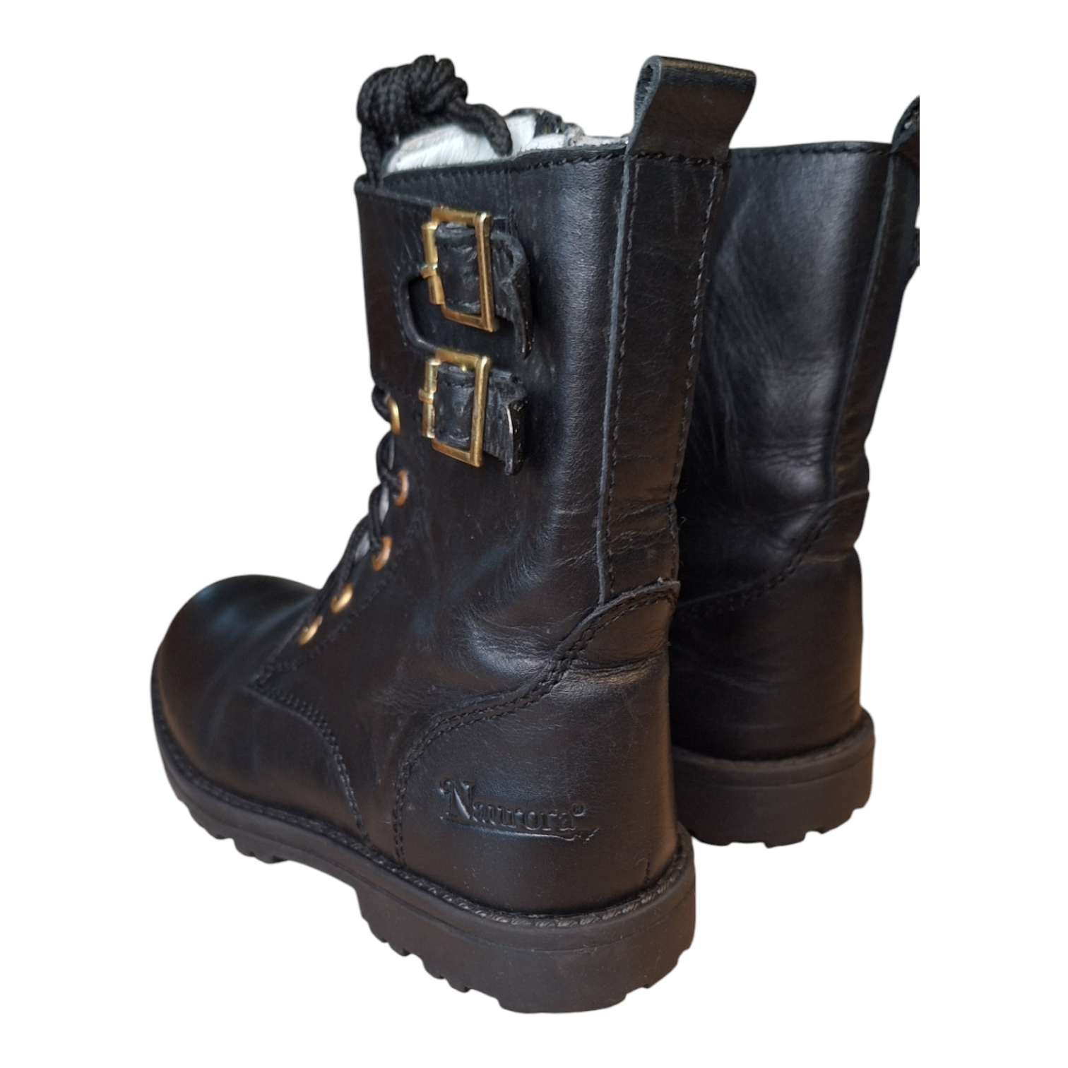 Leather biker boots - 30