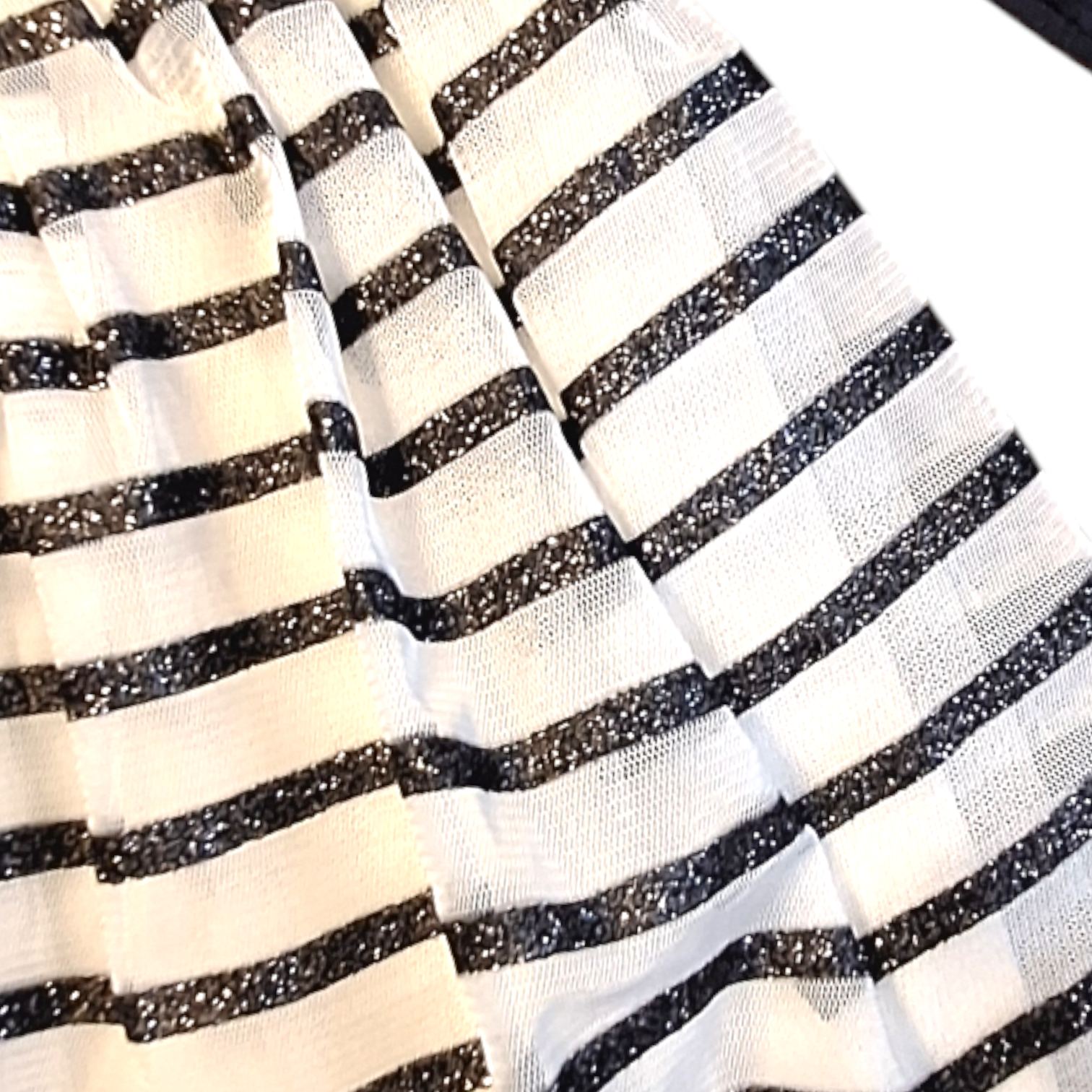 Petit Bateau Gestreepte Tule Jurk - 81CM