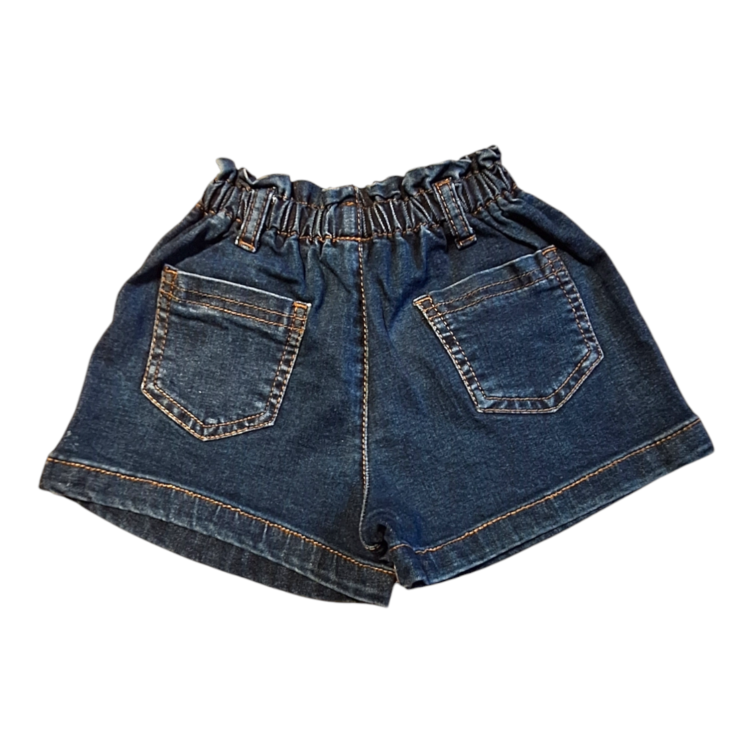 Vintage Denim Shorts (24/36M) - Elastic Waist - Preloved