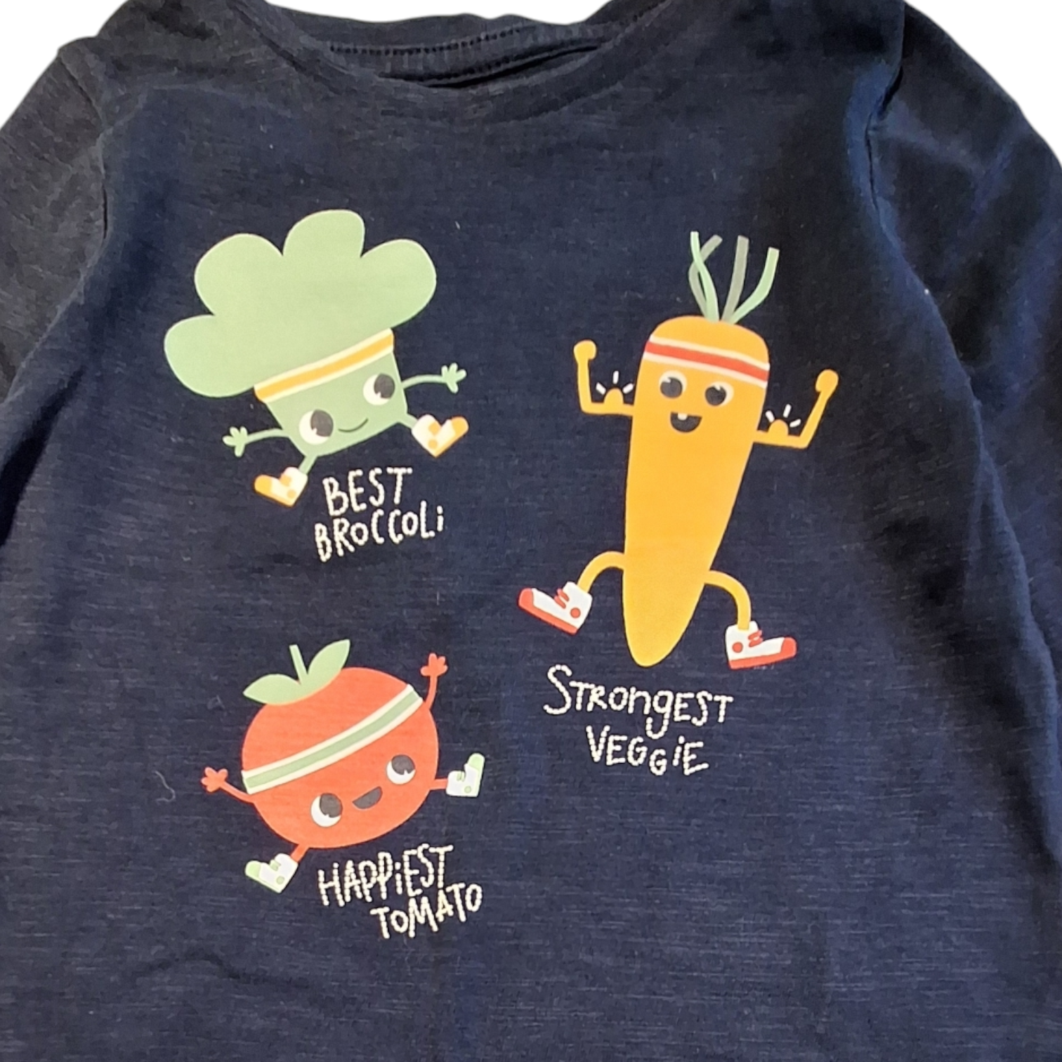 Shirt met lange mouwen veggies - 86CM