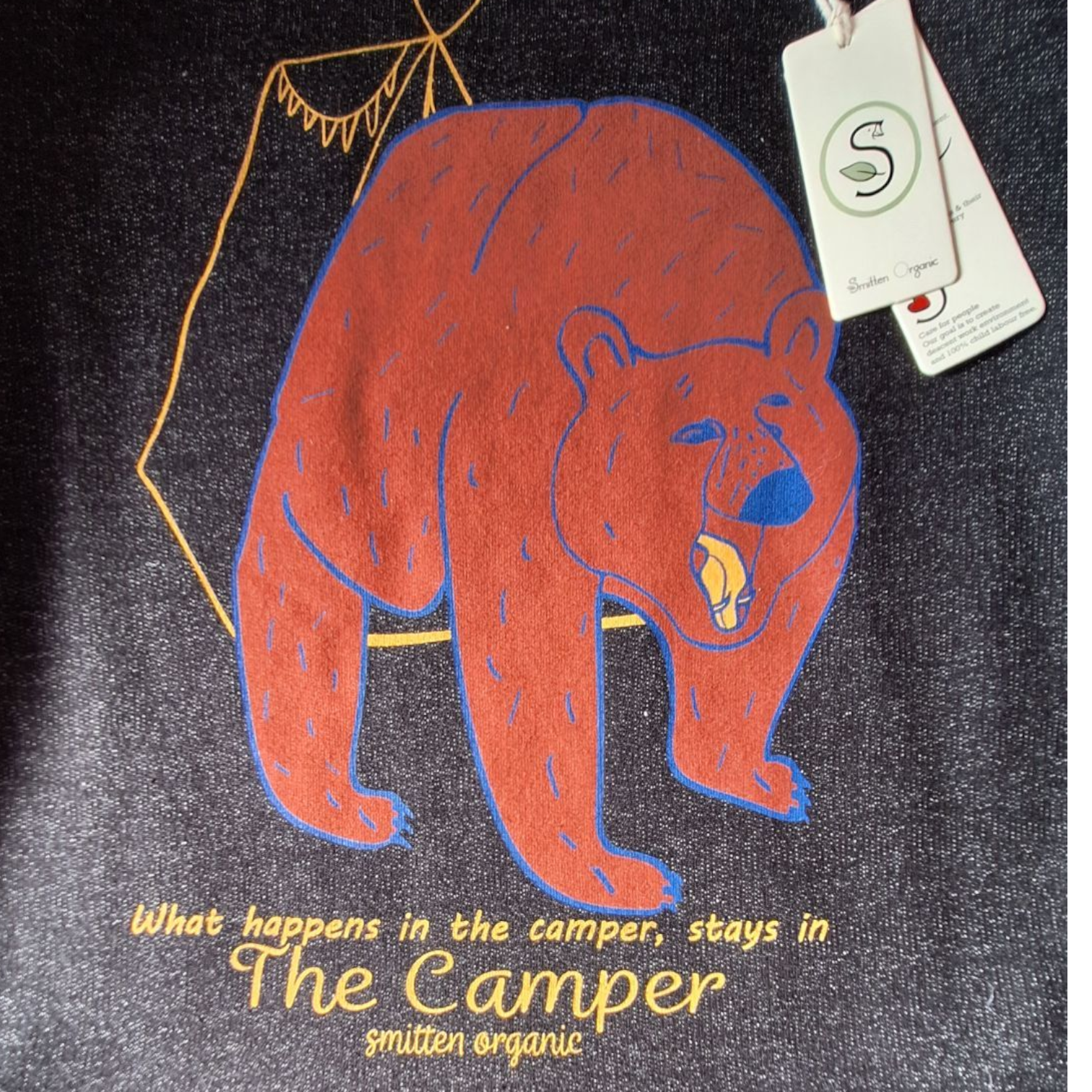 Smitten Organic Bear Sweater (110-116cm) - Fleeced - Preloved