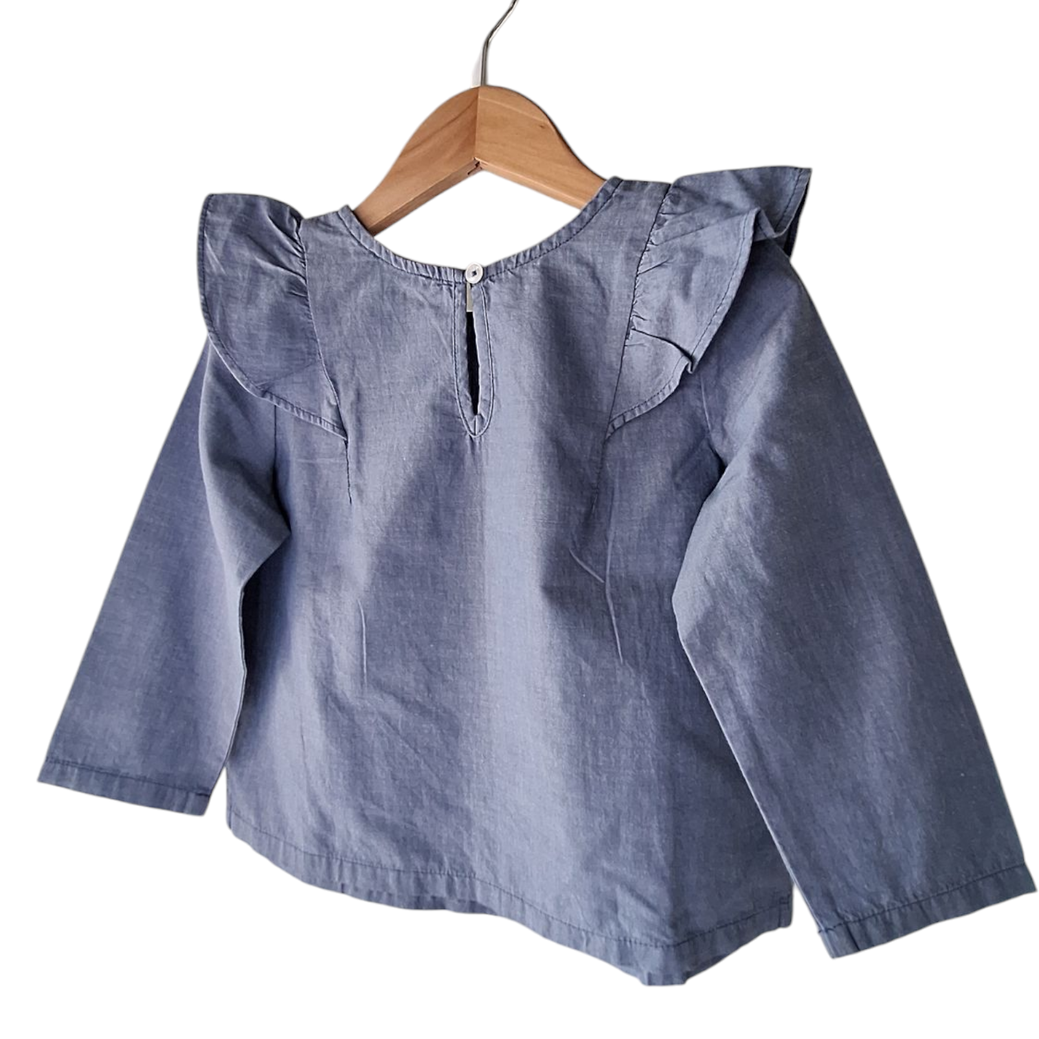 Benetton Ruffle Shirt (4Y) - Tweedehands (Zeer Goed)
