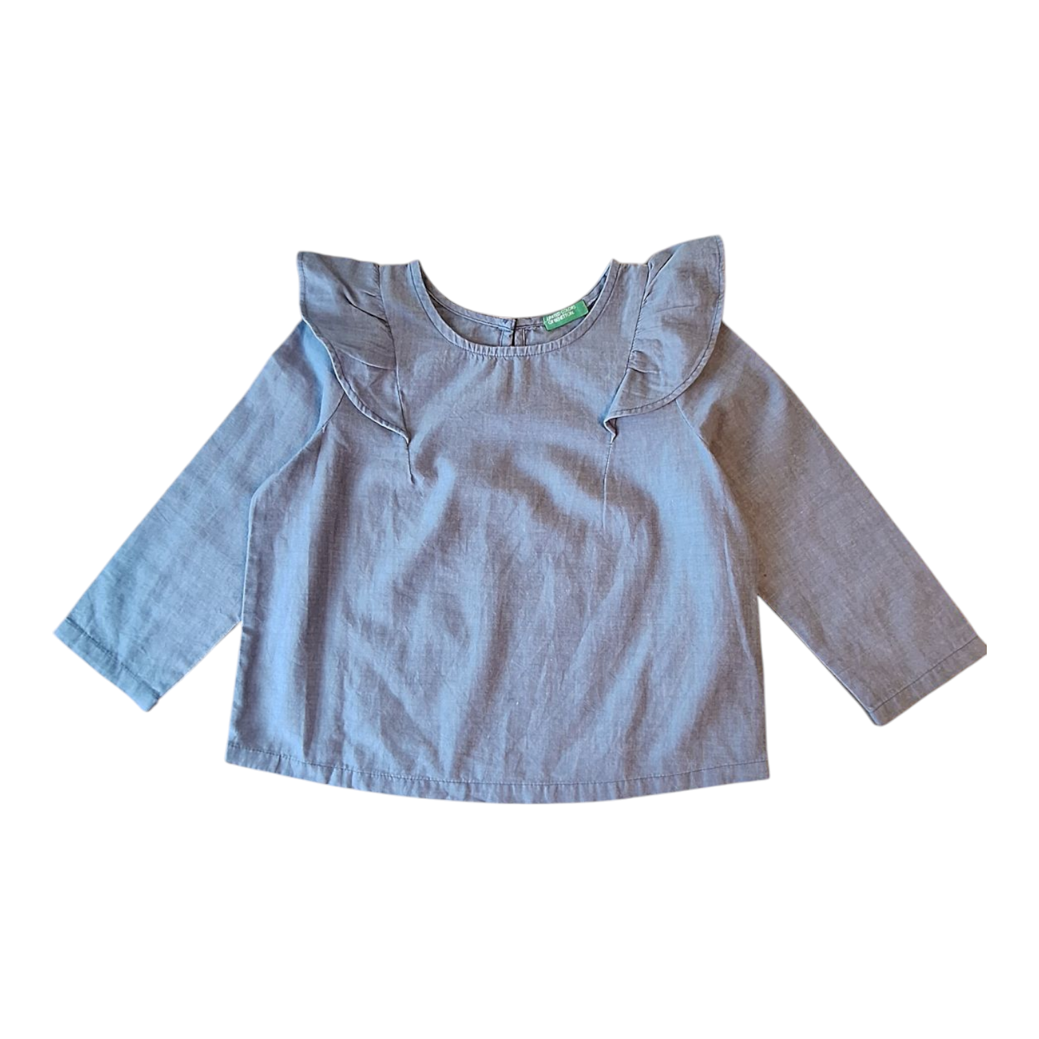 Benetton Ruffle Shirt (4Y) - Tweedehands (Zeer Goed)