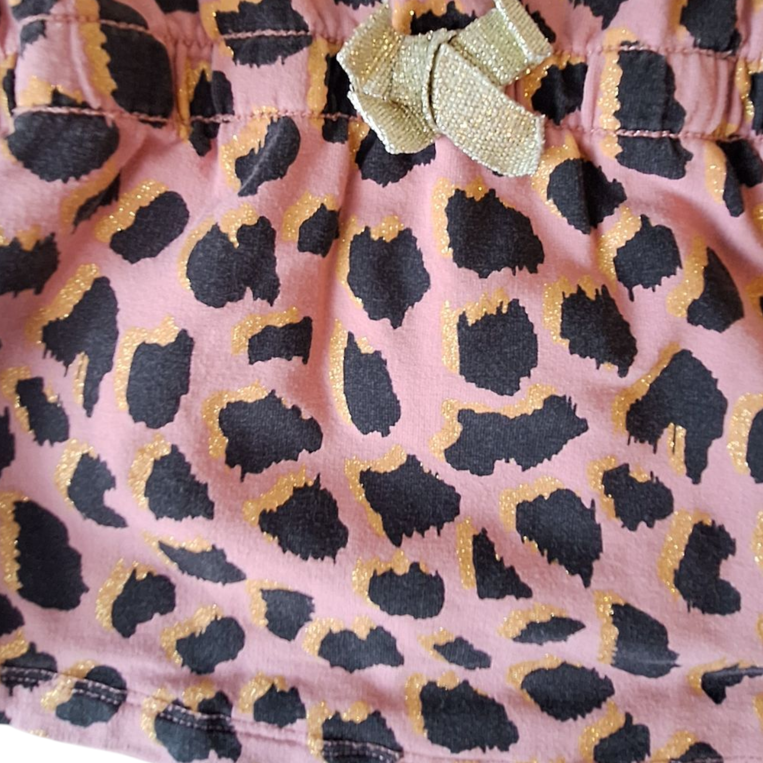Name It Leopard Glitterjurk (86cm) - Tweedehands (Zeer Goed)