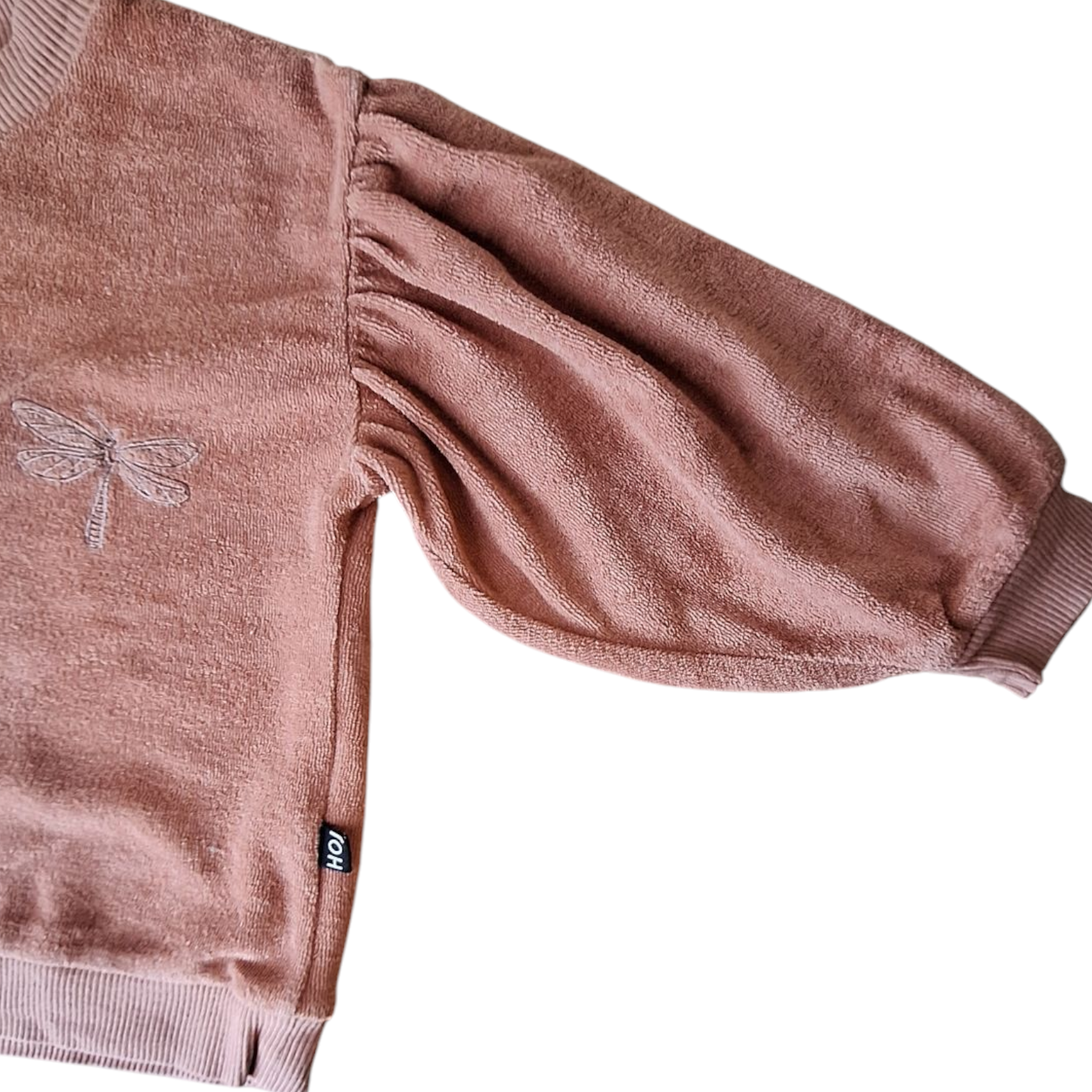 House of Jamie Terrycloth Trui (2/3 jaar) - Libelle - Ballonmouwen - Tweedehands