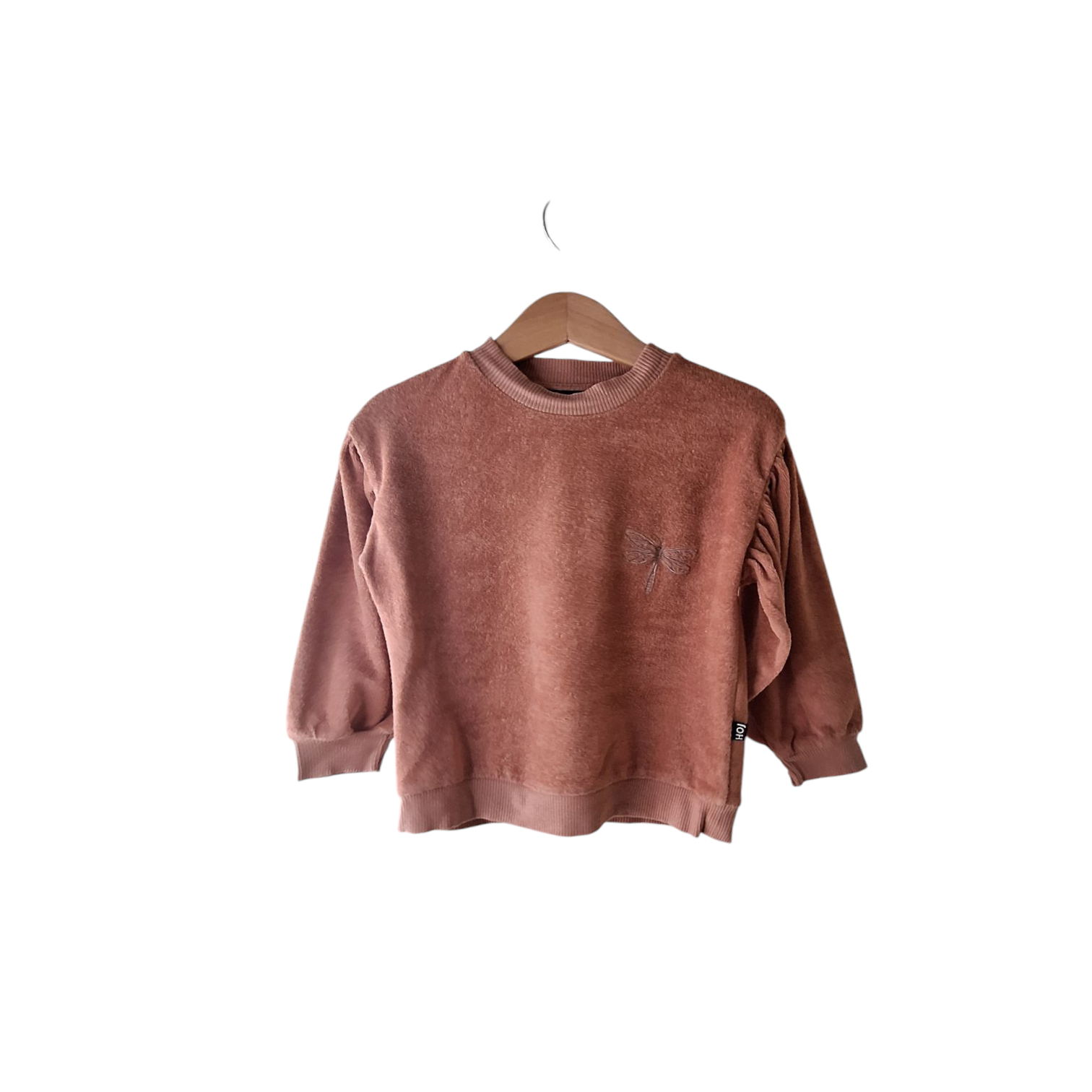 House of Jamie Terrycloth Trui (2/3 jaar) - Libelle - Ballonmouwen - Tweedehands