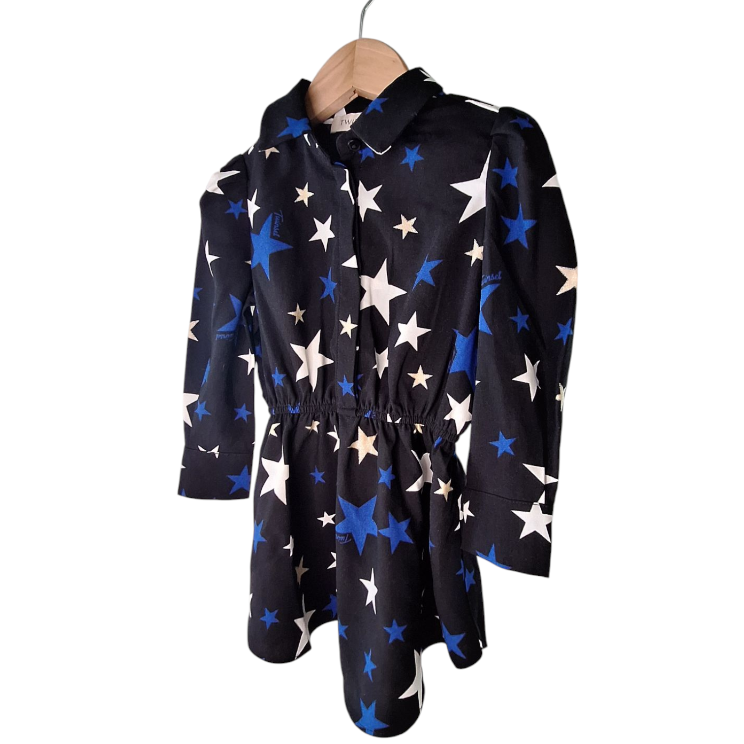 Twin Set Sterrenprint Jurk (2Y) - Tweedehands