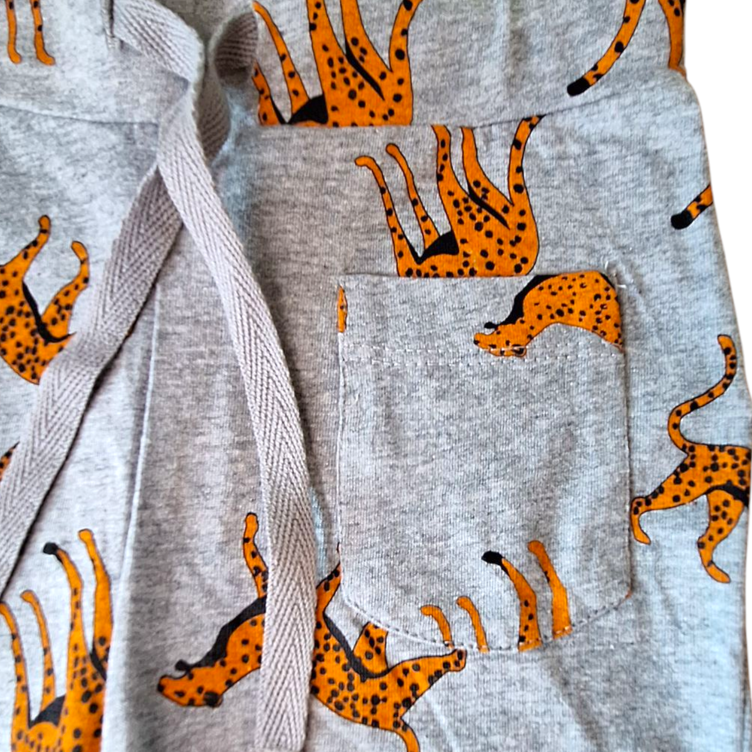 Smitten Organic Leopard Flared Pants (3/4Y) - Rescued
