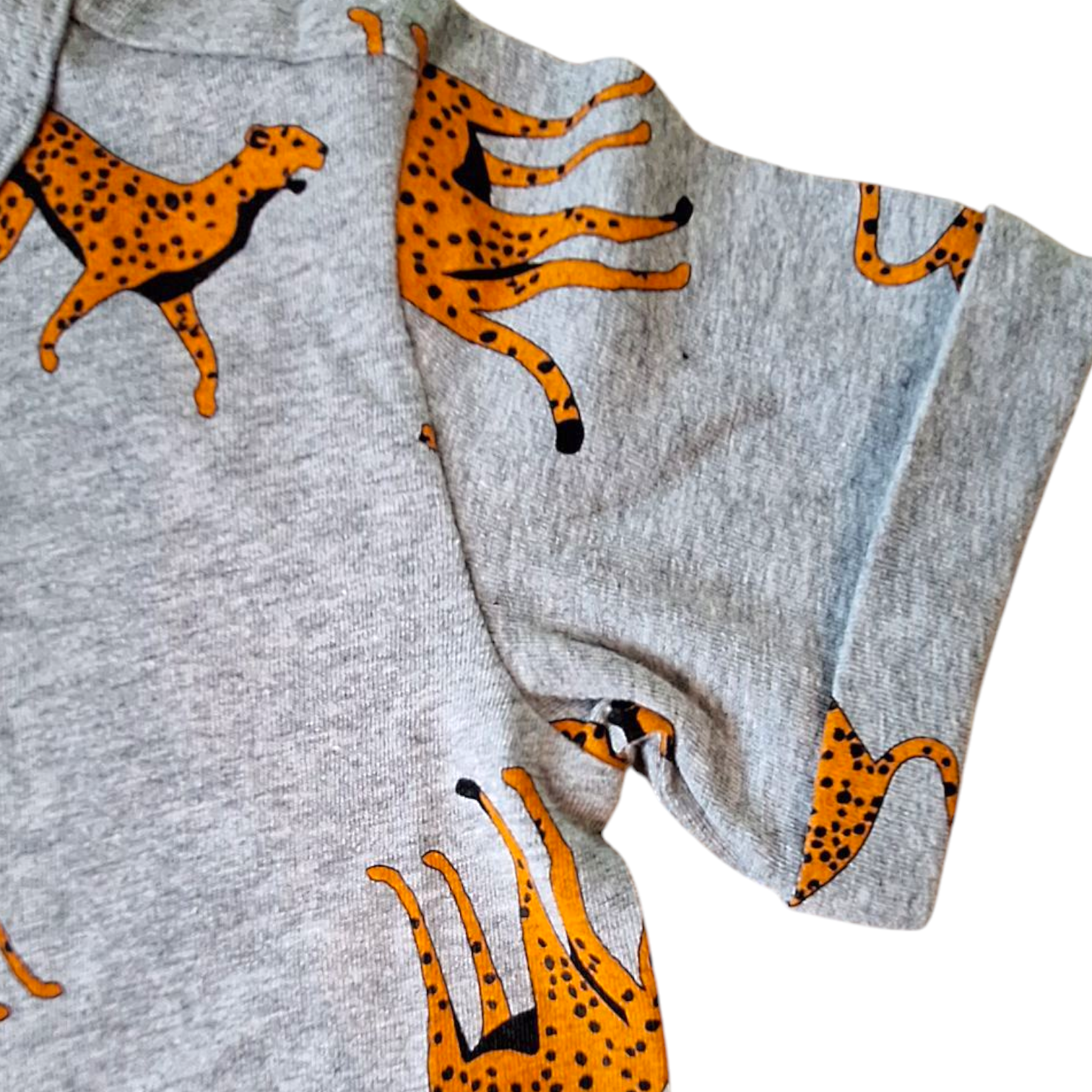Smitten Organic Leopard Romper/Pyjama (12/18M) - Gered