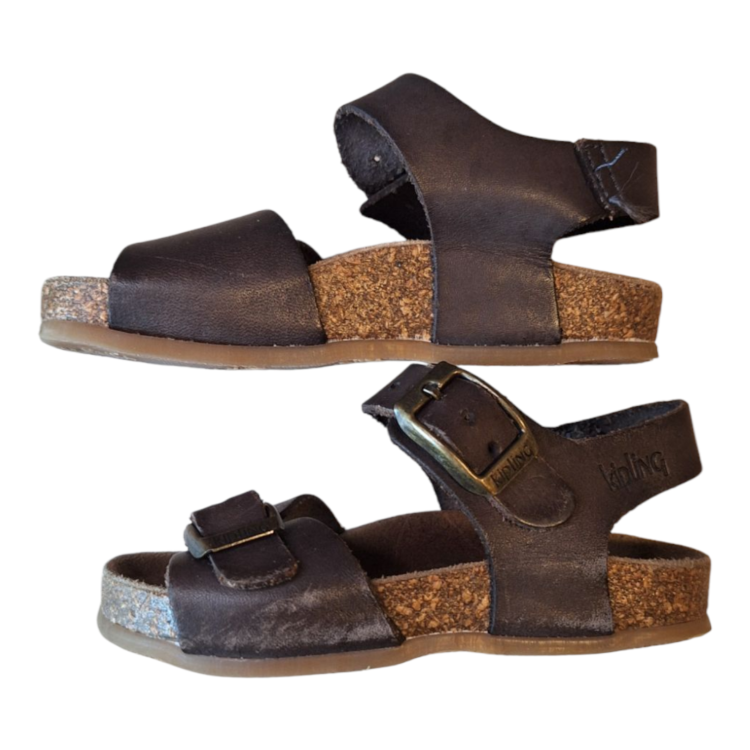 Leren sandalen met gesp, maat EU 21