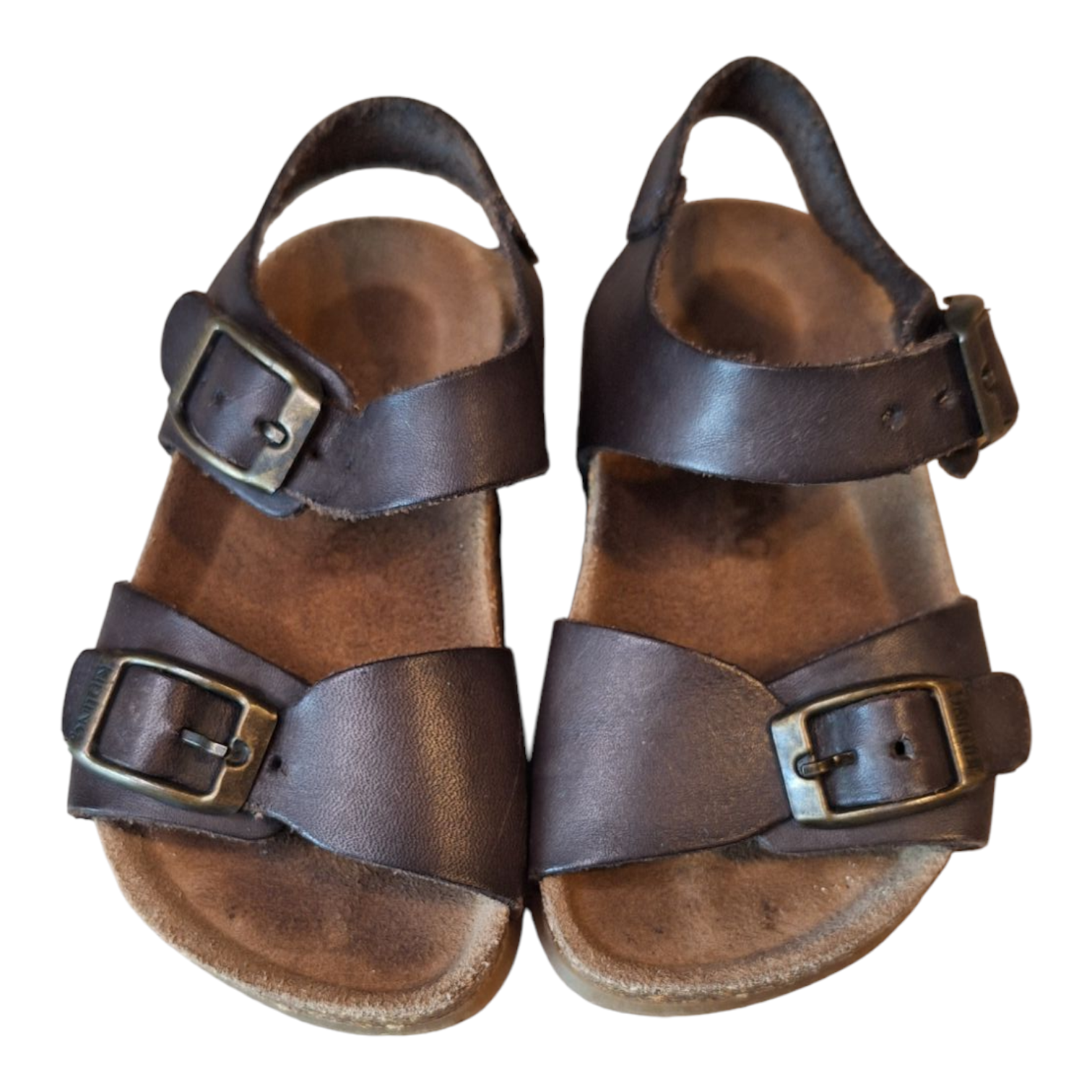Leren sandalen met gesp, maat EU 21