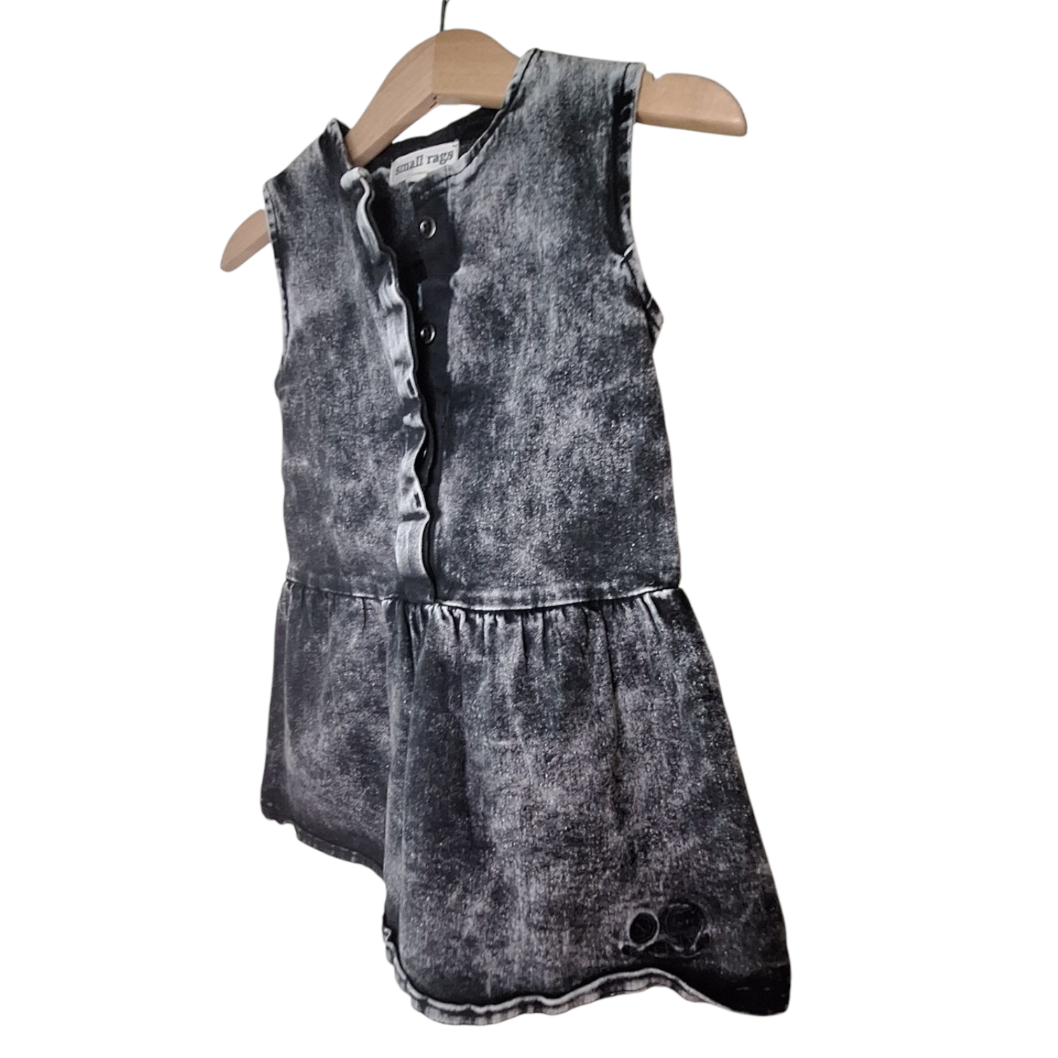 Small Rags Denim mouwloze jurk - 86CM