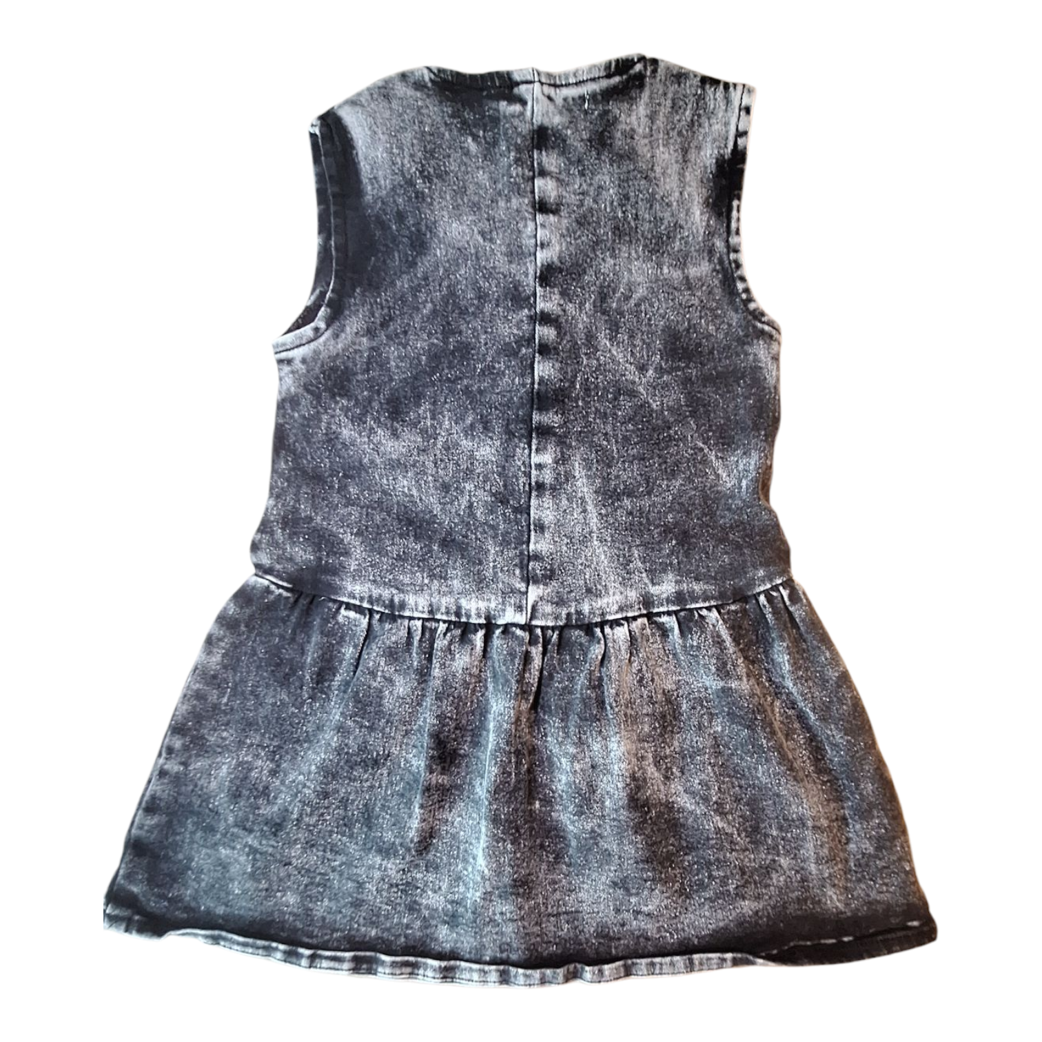 Small Rags Denim mouwloze jurk - 86CM