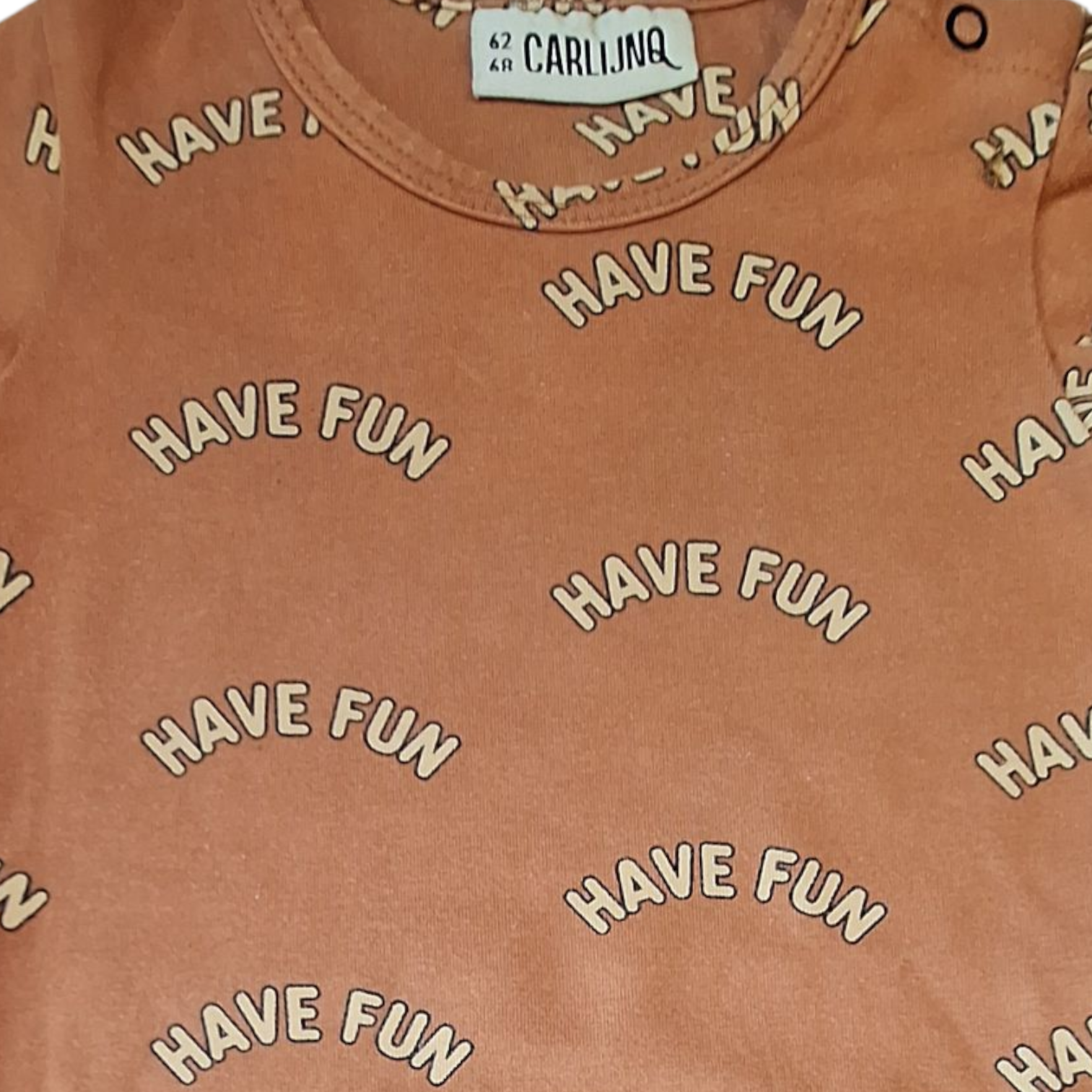 Carlijnq rompertje HAVE FUN 62/68CM