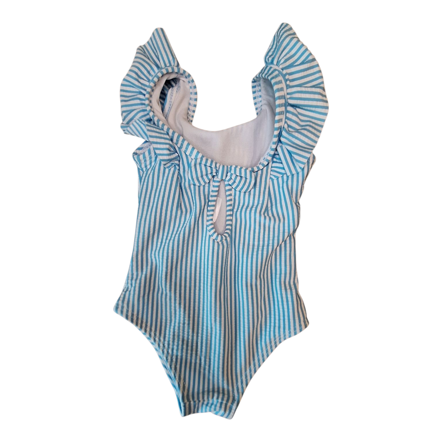 Primark gestreept badpak met strik - 3/6M