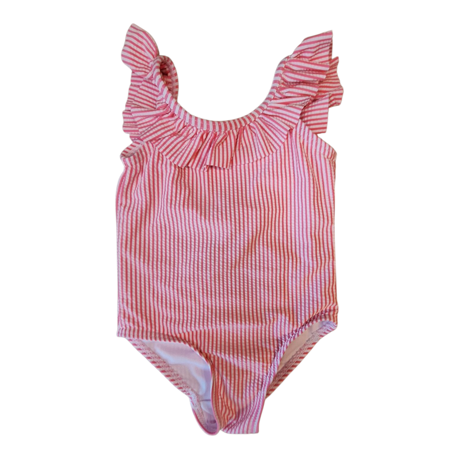 Hema gestreept badpak met ruches - 18/24M