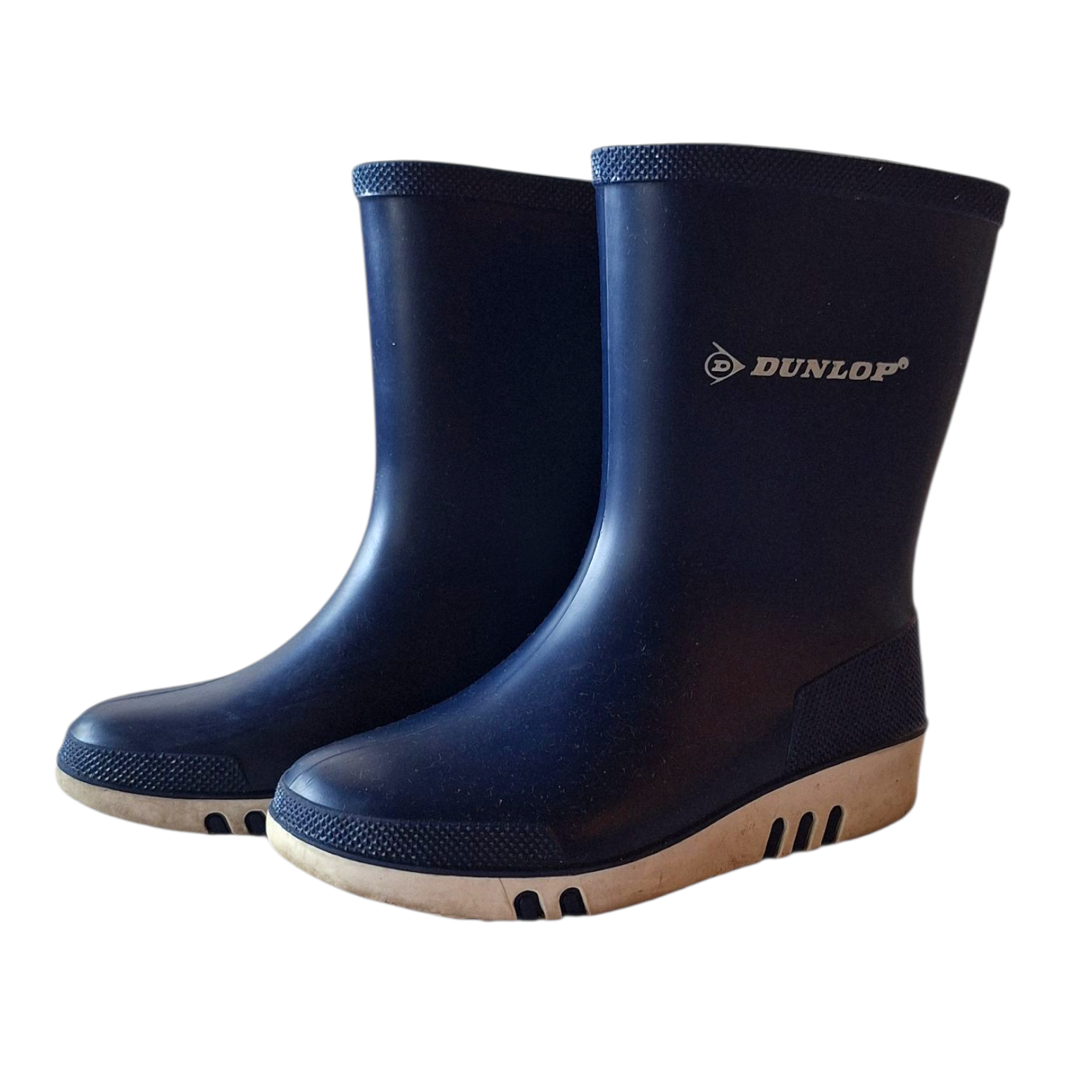 Dunlop blue and white rain boots - 25